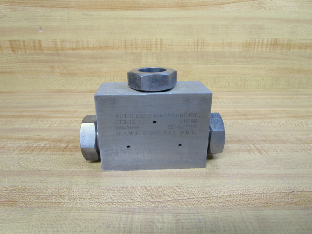 Autoclave Engineers CTX-12 Parker Tee Fitting 880-7098