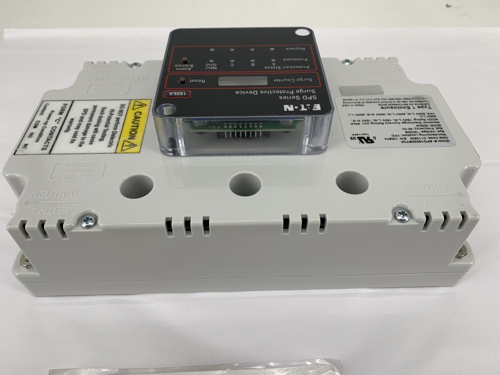 Eaton SPD160208Y3A SPD Series 160kA 120/208V Surge Protection Device SCCR 200kA