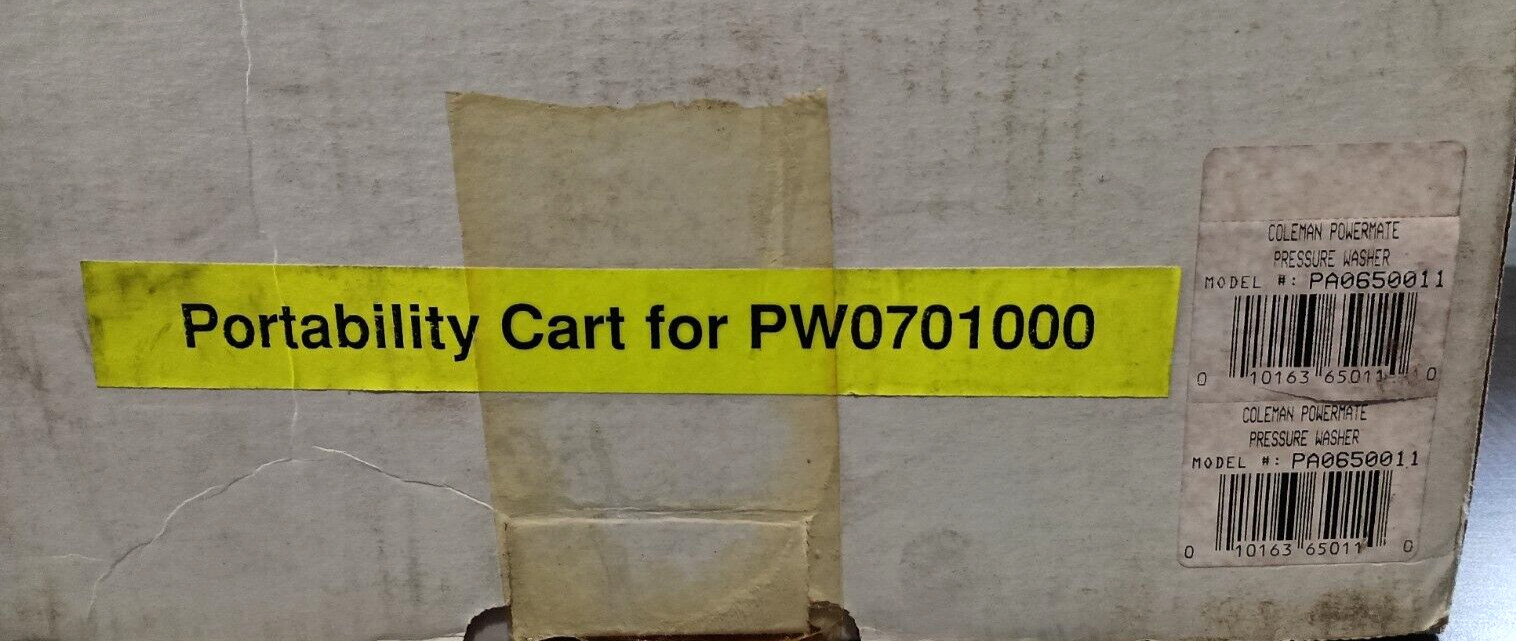 Coleman PowerMate pressure washer cart for PW-701000