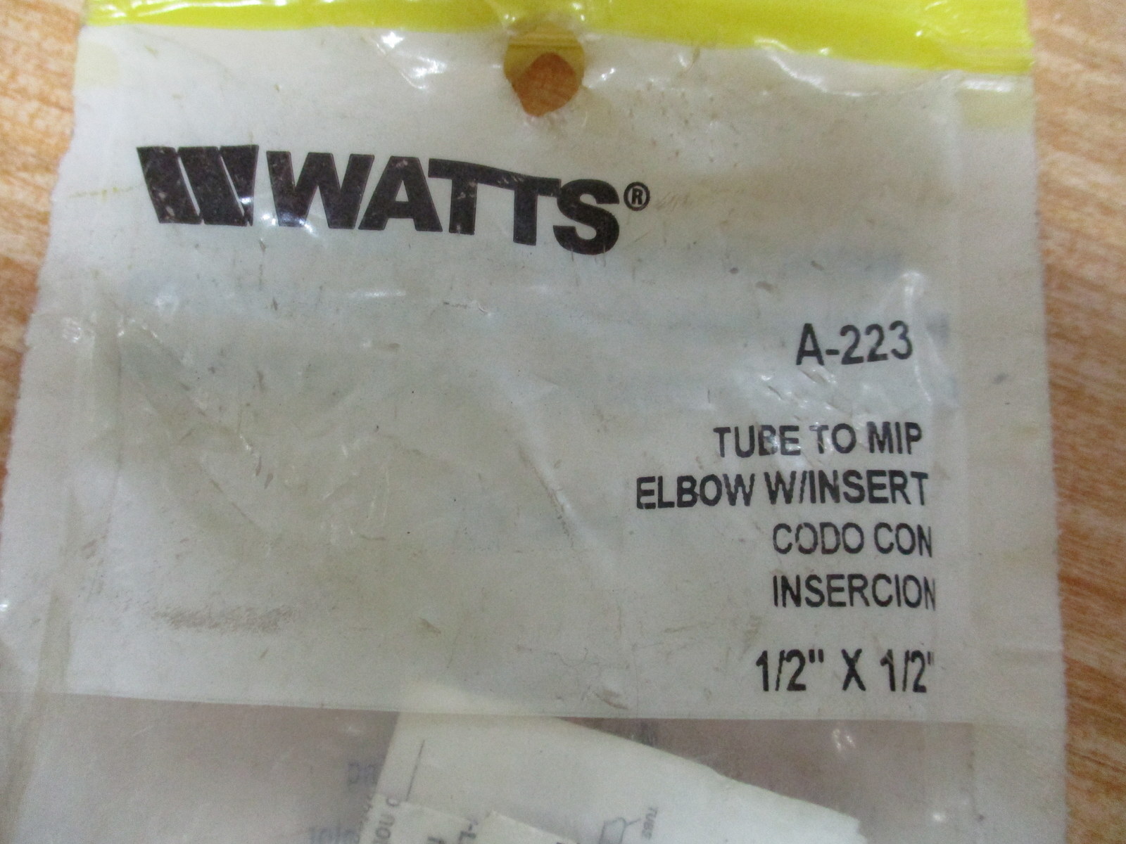 Watts A-223 Tube To MIP Elbow A223 (Pack of 2)