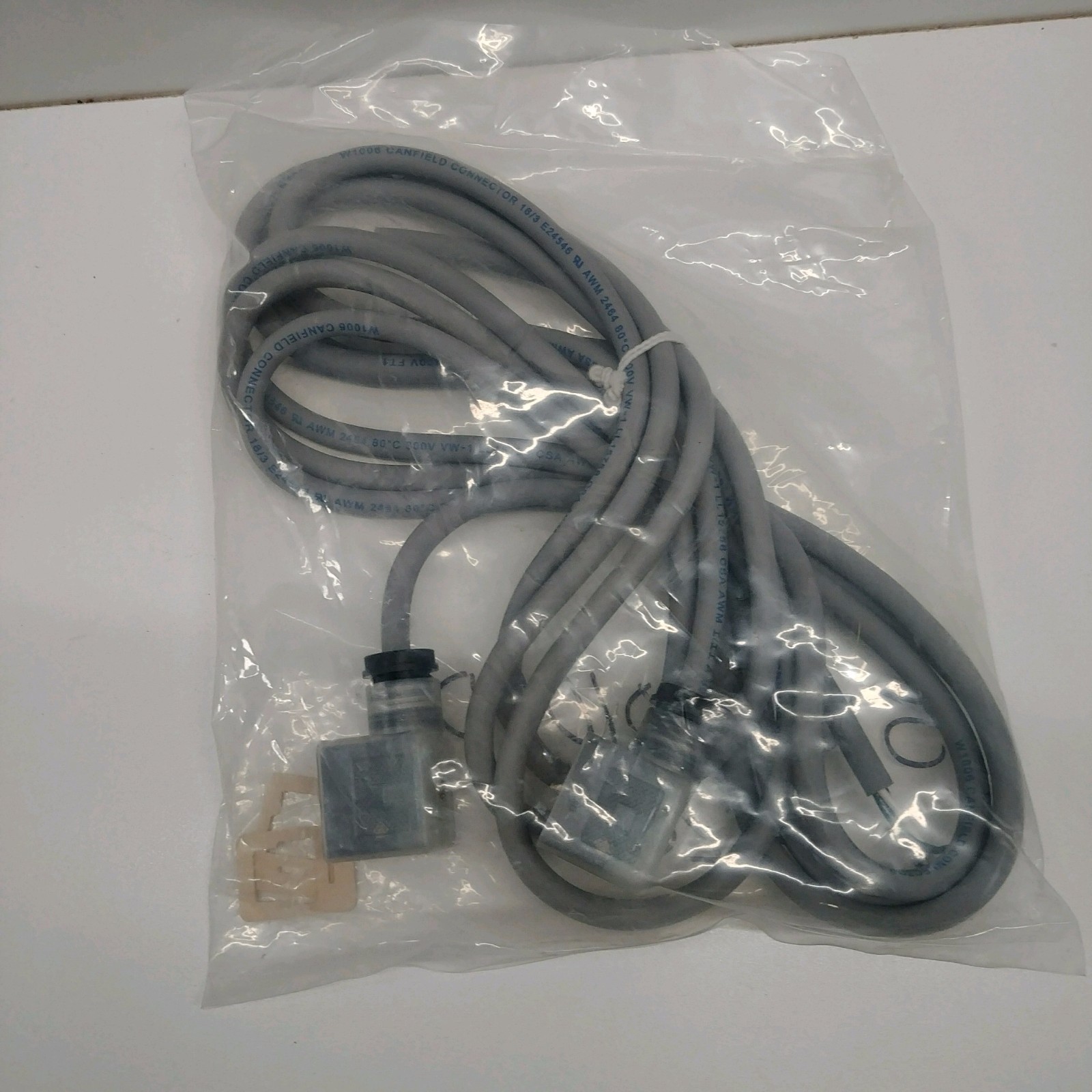 LOT OF 2! CANFIELD 48-120V SOLENOID CONNECTION CABLES 5167-101000-2 3307588299