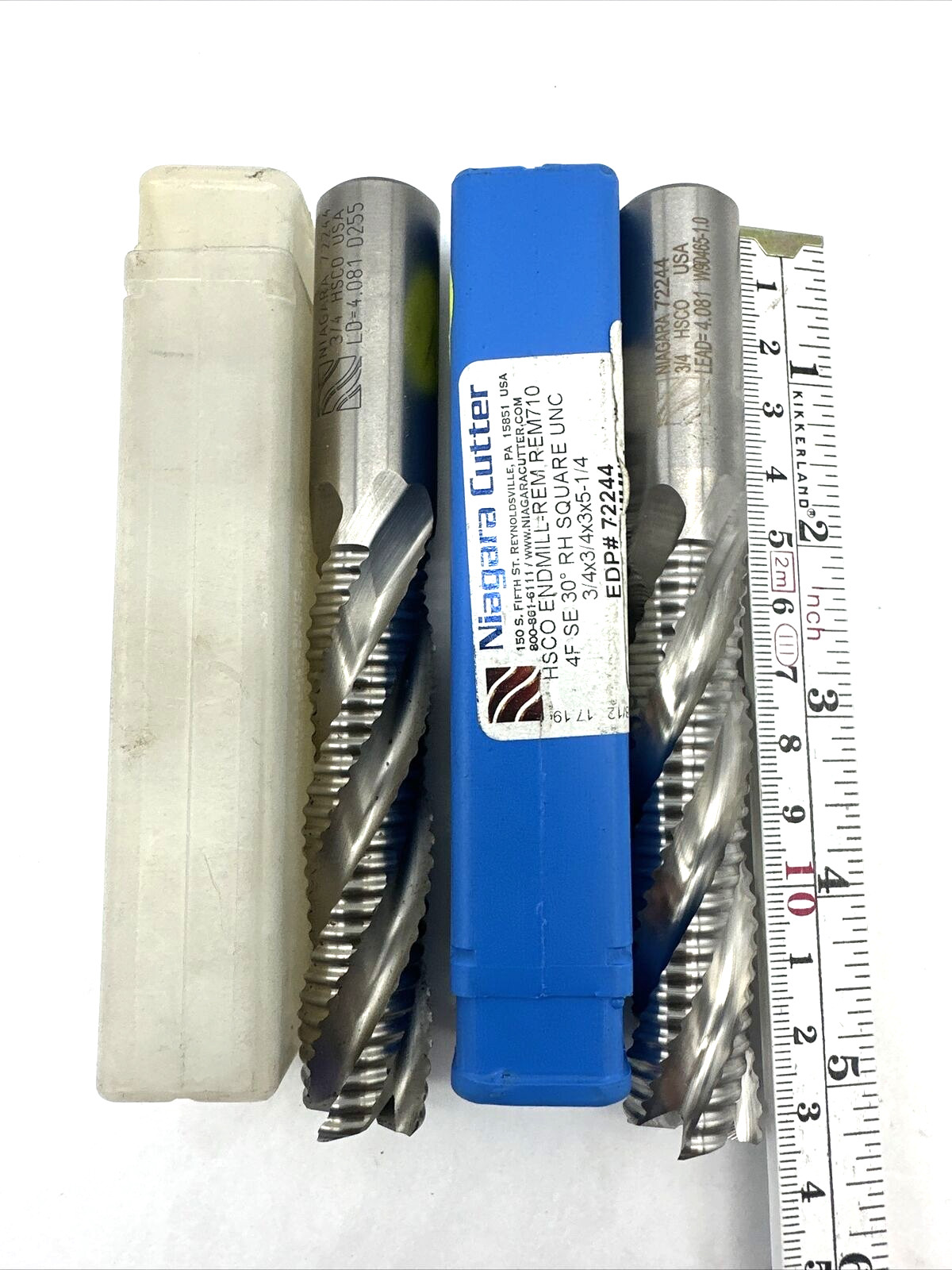 Lot Of 2 Niagara Cutter HSCO 72244 End Mill REM 3/4” Lead 4.081