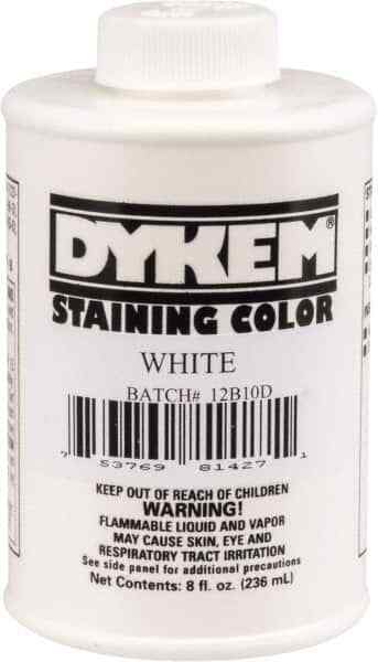Dykem 81427 8 Ounce White Staining Color Brush in Cap Container