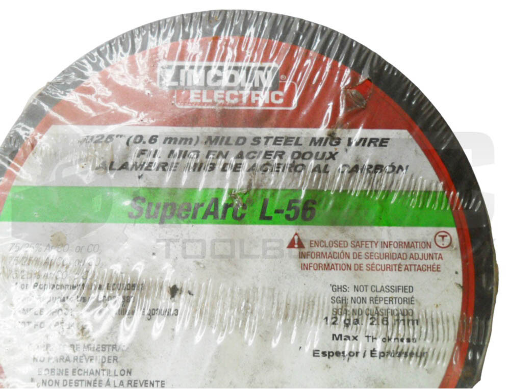SEALED NEW LINCOLN ELECTRIC SUPERARC L-56 MILD STEEL MIG WIRE .025″