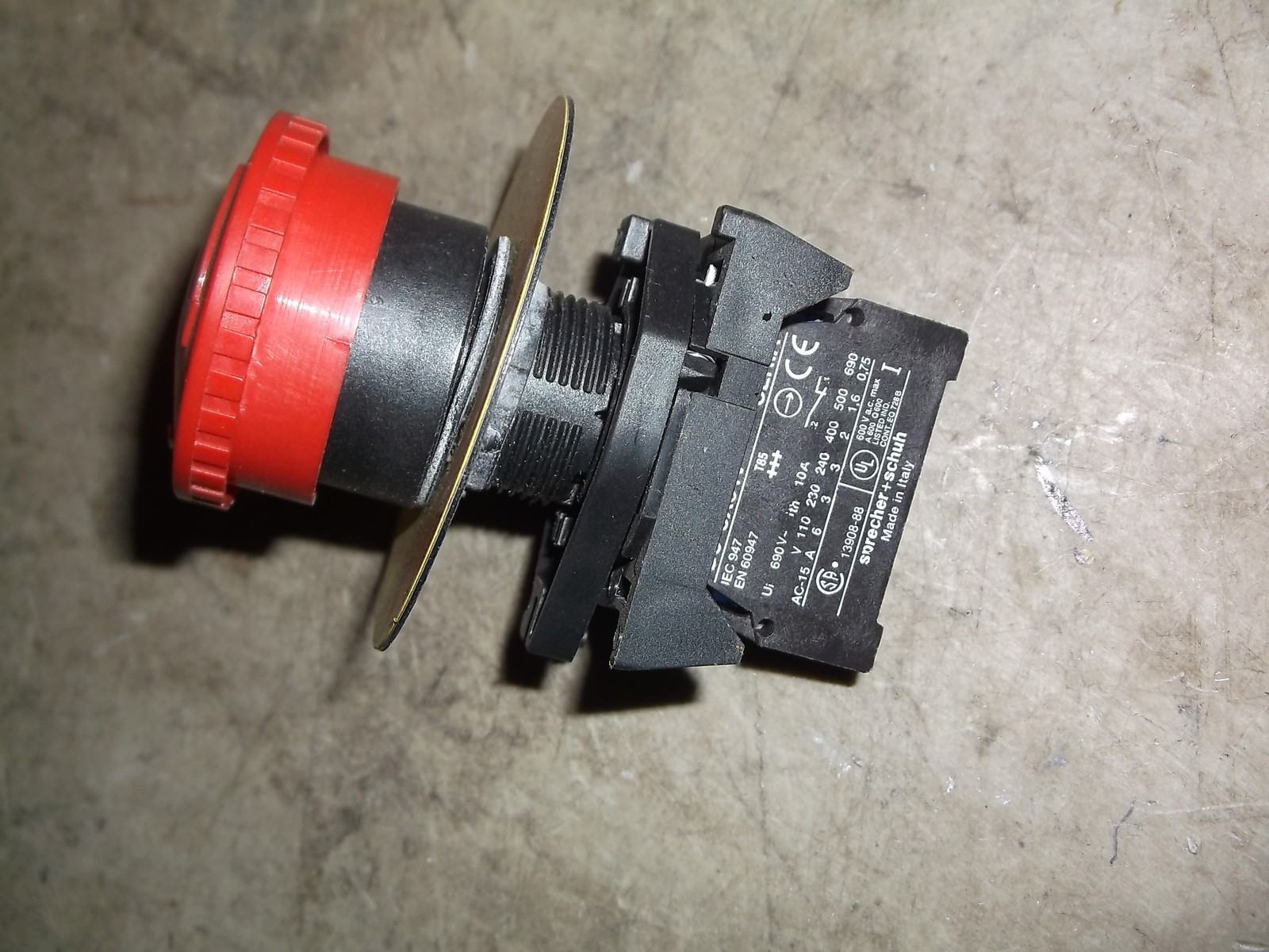 Red Twist-Turn Emergency Stop Button for Enclosure D5-3X01V *FREE SHIPPING*