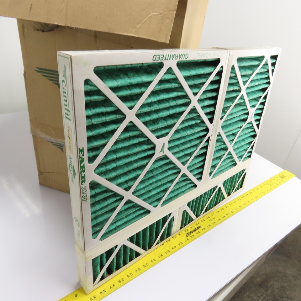 Camfil Farr 30/30 Pleated Air Filters MERV 8 20-1/2x27x2″ Lot of 6
