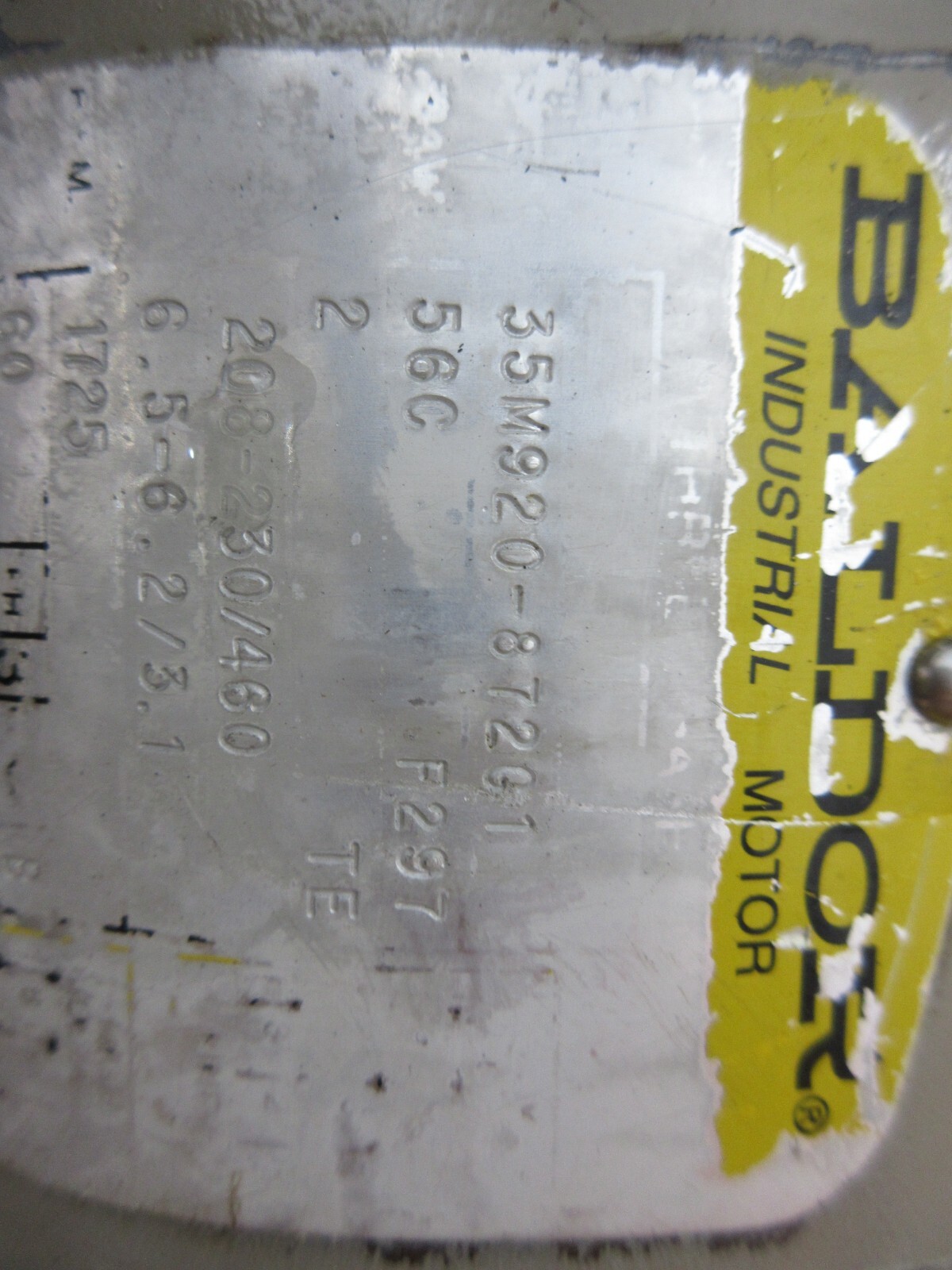 BALDOR INDUSTRIAL MOTOR 35M920-87201 56C F297