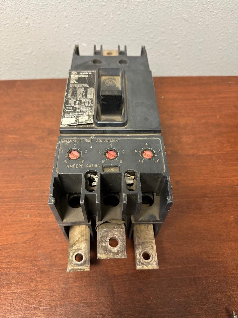 Westinghouse 250A Mark 75 Circuit Breaker 600 VAC 3 Pole HKB3250F