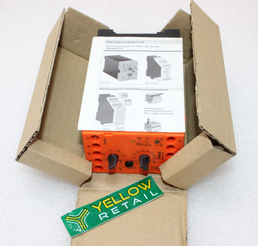 E.DOLD BA9054/010 VOLTAGE RELAY AC15 230V 31. AC15 230V 0053642 A1(+)/A2 AC/DC