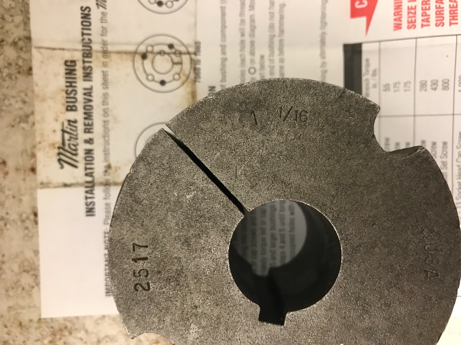 Martin Bushing 2517 1 1/16