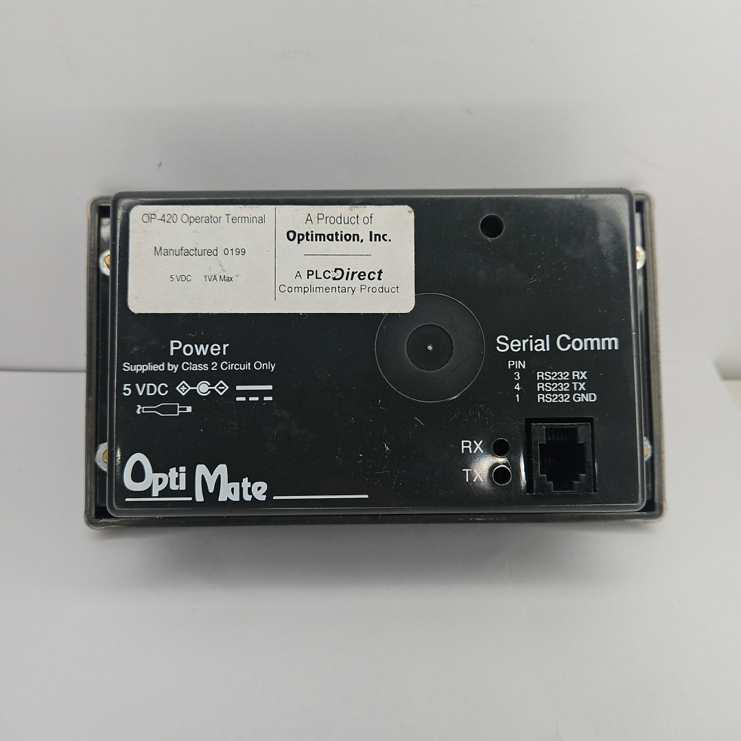 Automation Direct Optimation OptiMate OP-420 Operator Terminal Panel Display