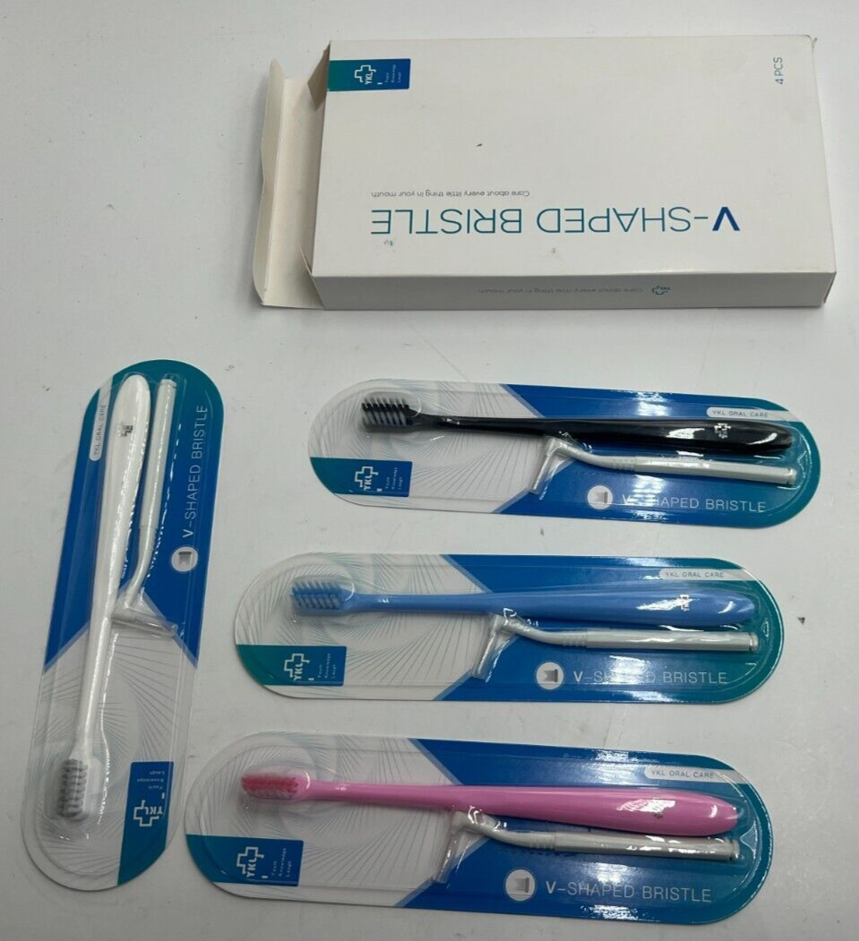 (QTY 20) YKL V-Shaped Bristle Oral Care Orthodontic Toothbrush