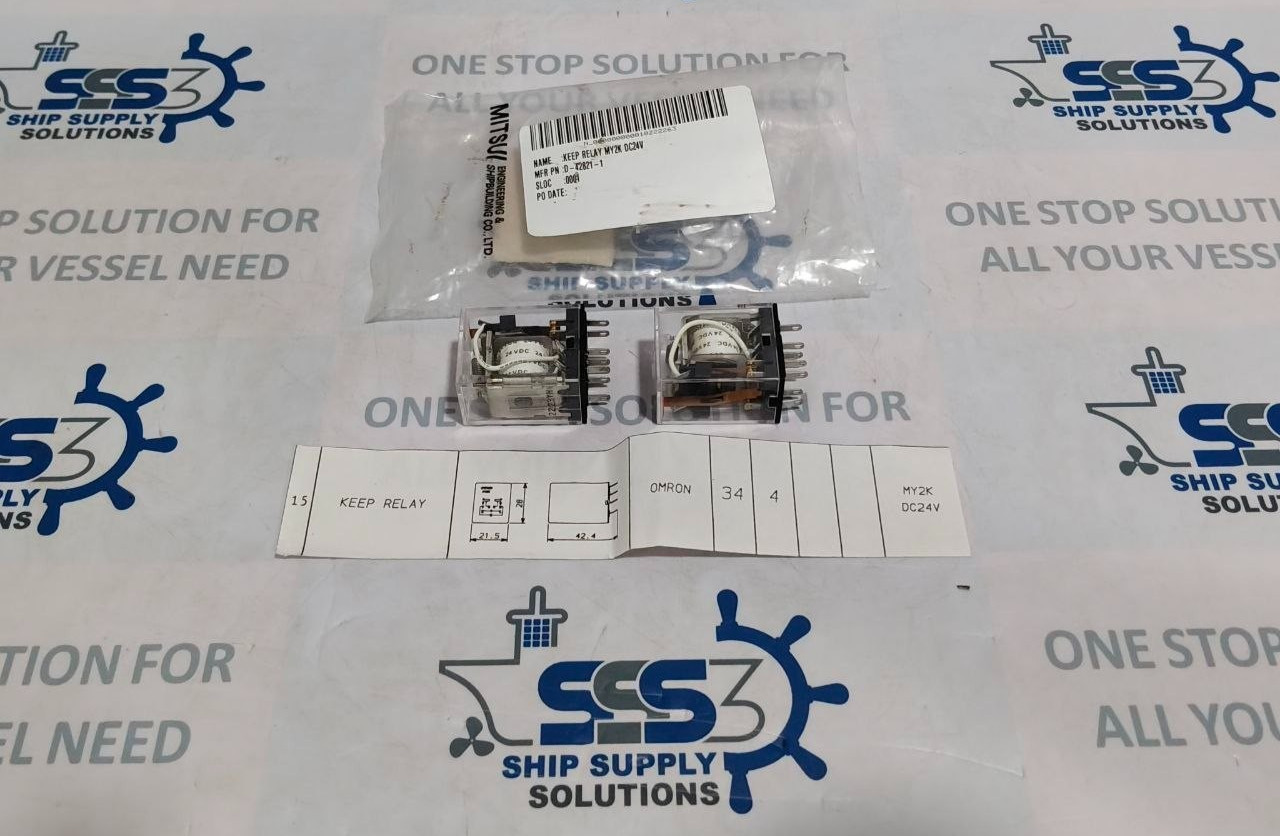 Omron MY2K DC24V Keep Relay D-42821-1 Relay Size 21.5 x 42.4 x 28