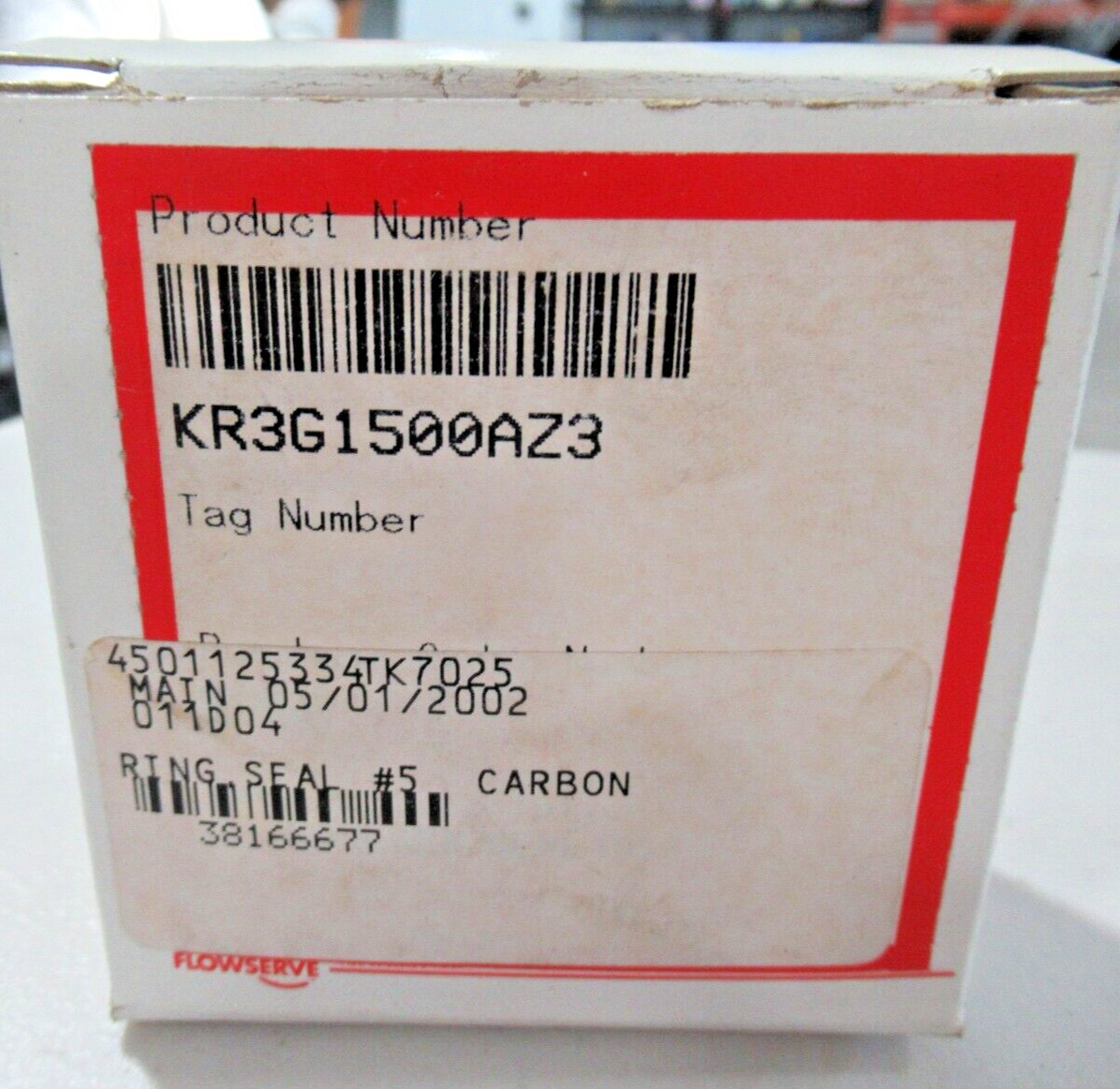 FLOWSERVE KR3G1500AZ3 Carbon #5 Ring Seal *BRAND NEW*