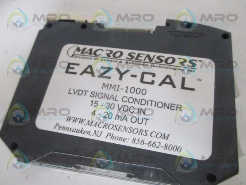MACRO SENSORS MMI-1000 LVDT SIGNAL CONDITONER NSMP