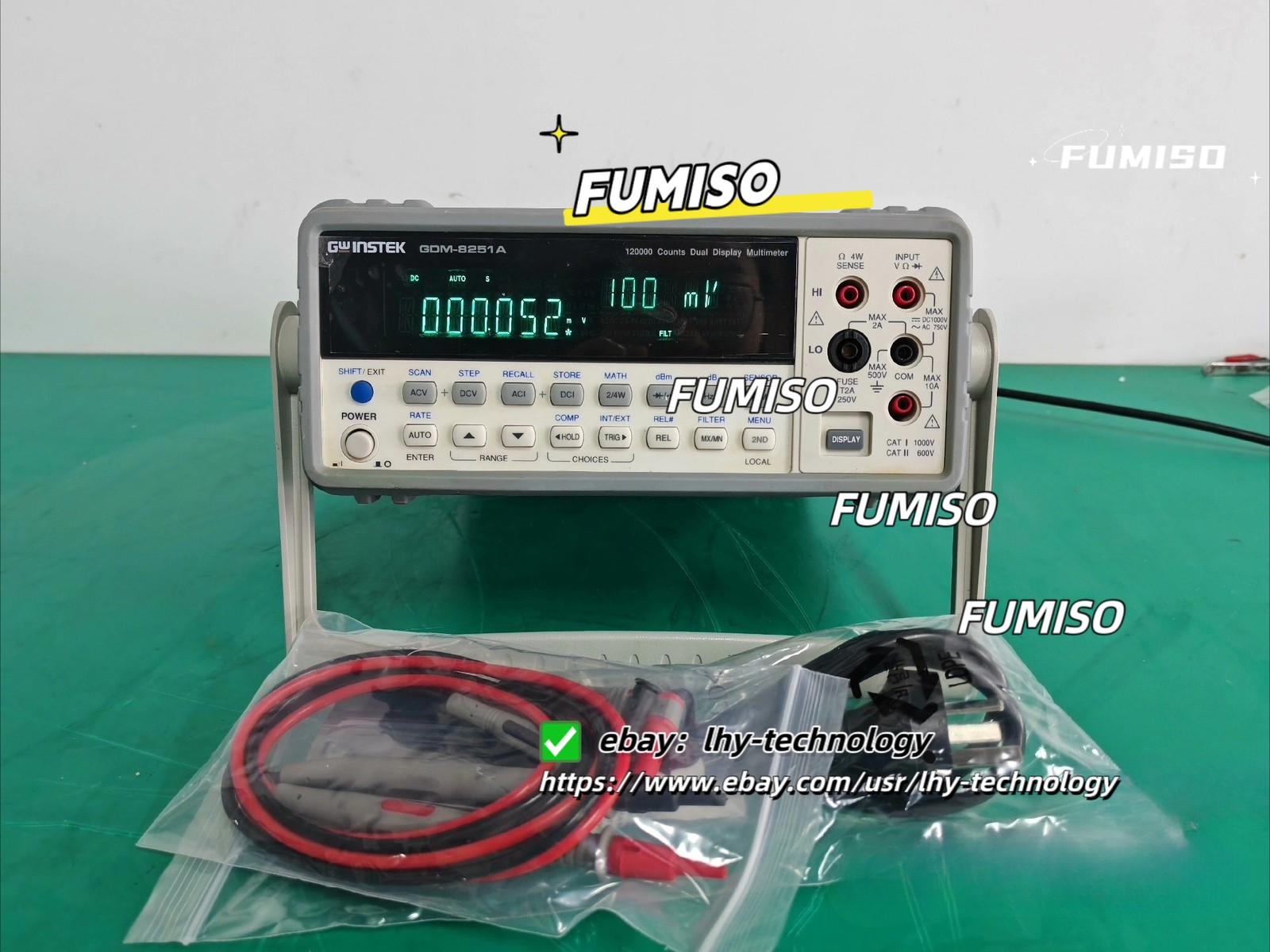 1PCS GW Instek GDM-8251A GDM8251A Dual Display Multimeter&lh