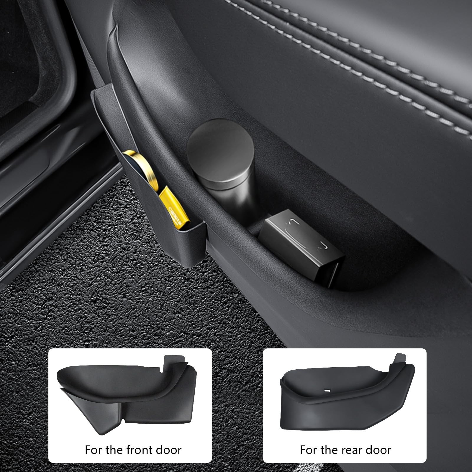 Door Side Storage Box Compatible with 2025 2026 Tesla Model Y Juniper Accesso…