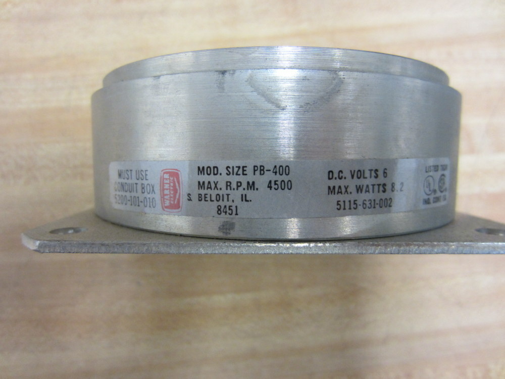 Warner Electric 5115-631-002 Brake PB-400 5115631002 (Pack of 3)