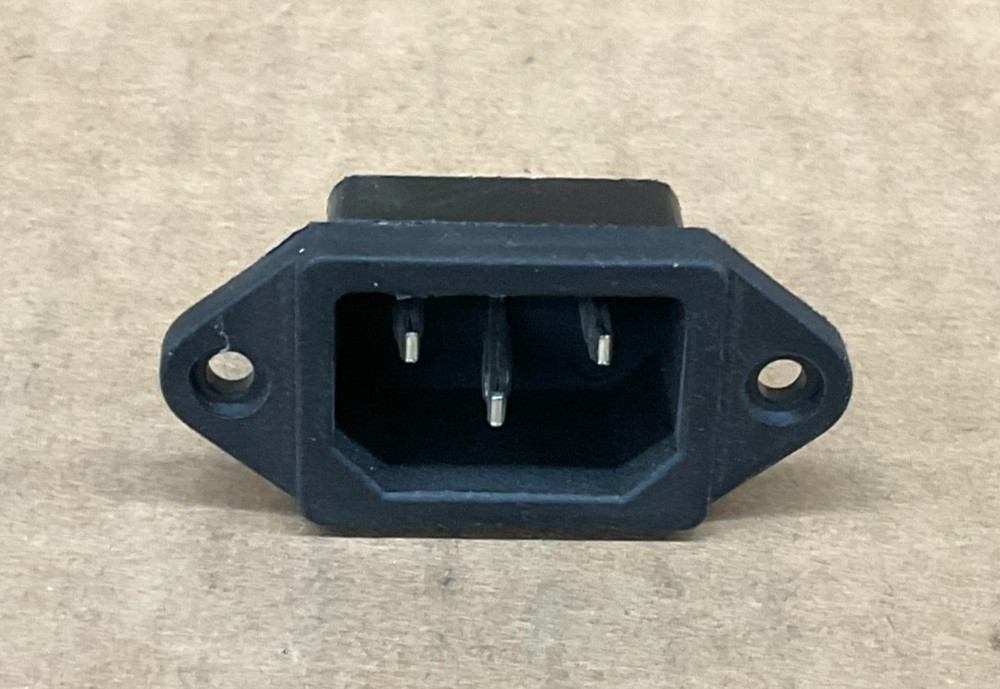 IEC320 C14 Male Plug 3 Pins PCB Panel Power Inlet Socket Connector