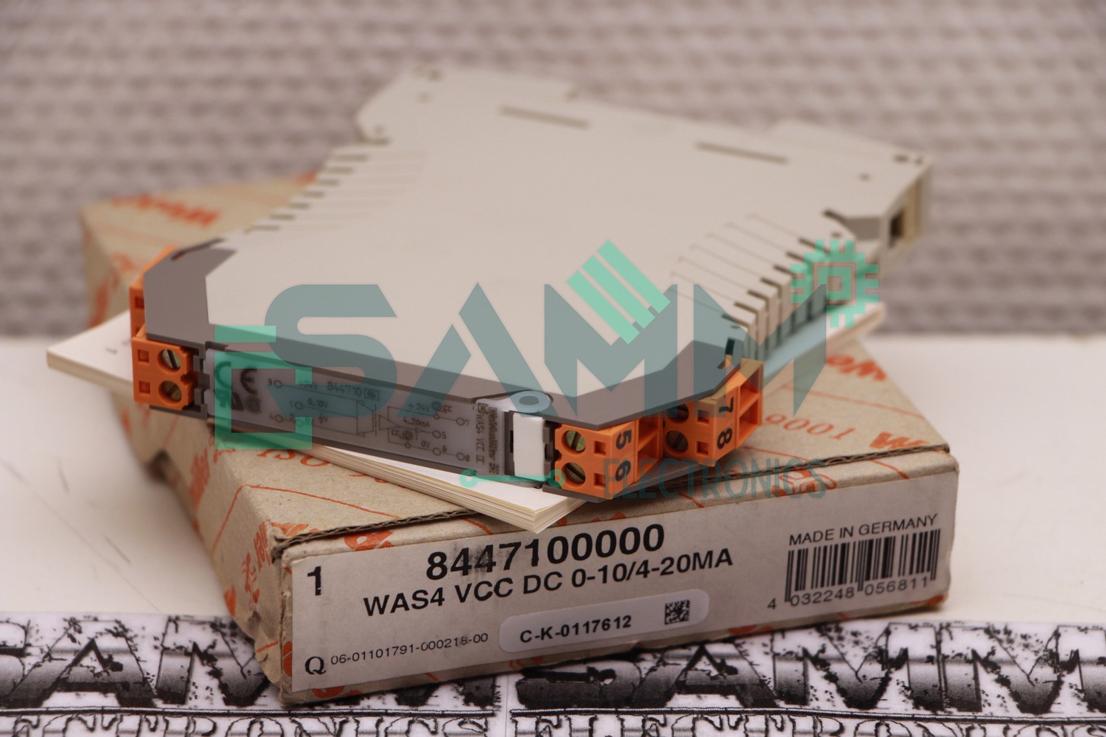 WEIDMULLER WAS4 VCC DC 0-10/4-20MA SIGNAL CONVERTER New