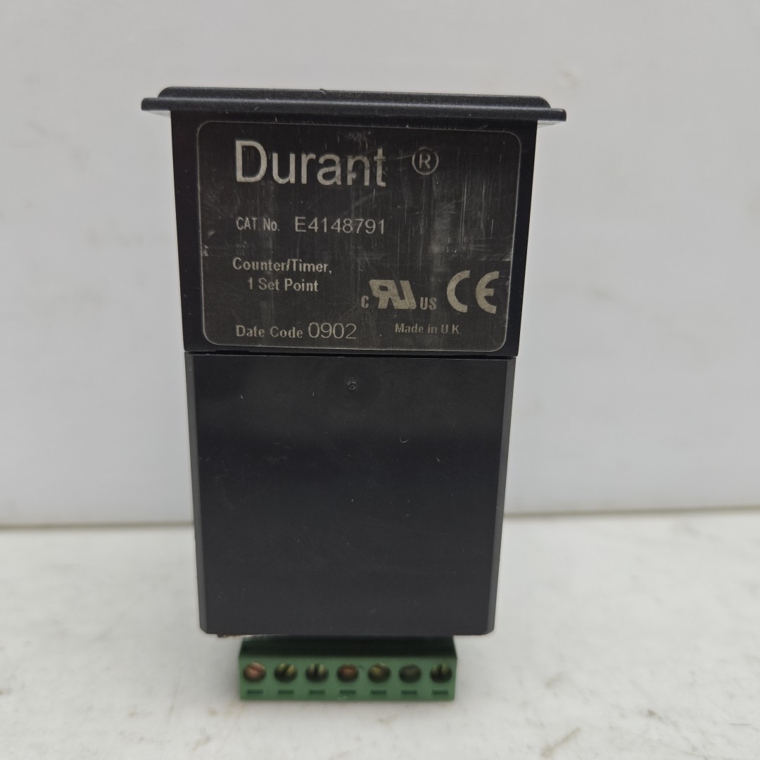 Durant E4148791 Counter Timer 5A 250V 50/60HZ 1 Set Point 1/6Hp 250Vac Used