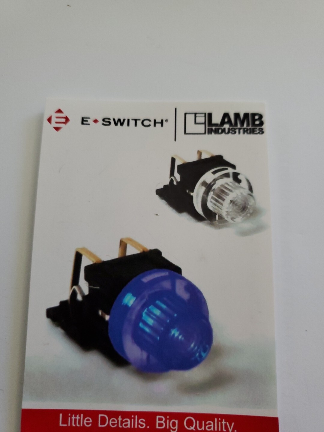 E-SWITCH/Lamb Industries B240020 LP40A1PBCTB E Switch Pk/5