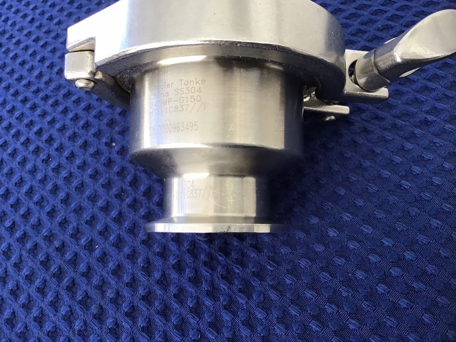 Glacier Tanks G45-MP-G150 1.5 Inch Tri Clamp Check Valve SS104 Stainless