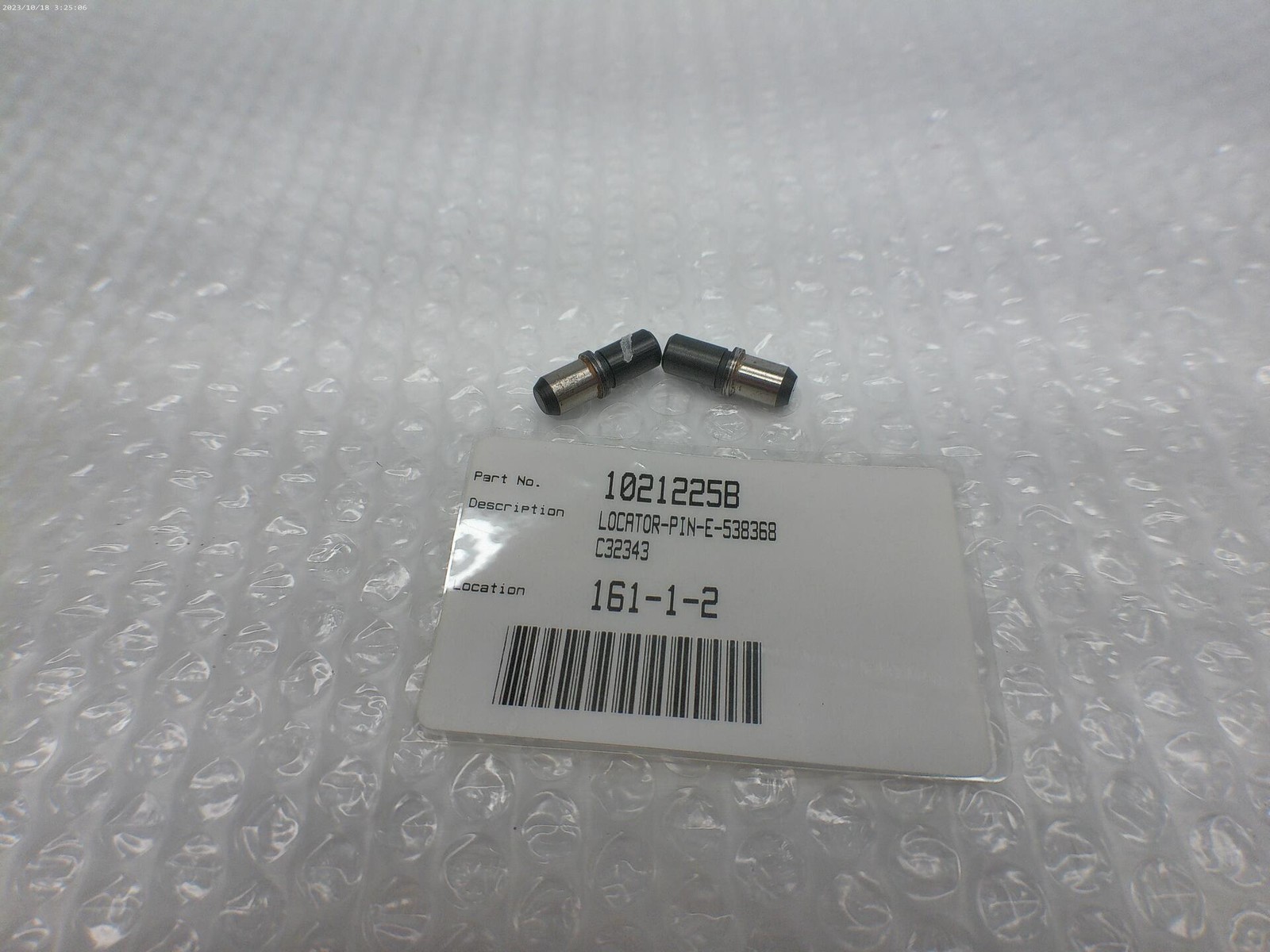 INDUSTRIAL SPARE E-538368 LOCATOR PIN LOT OF 2 NSNP