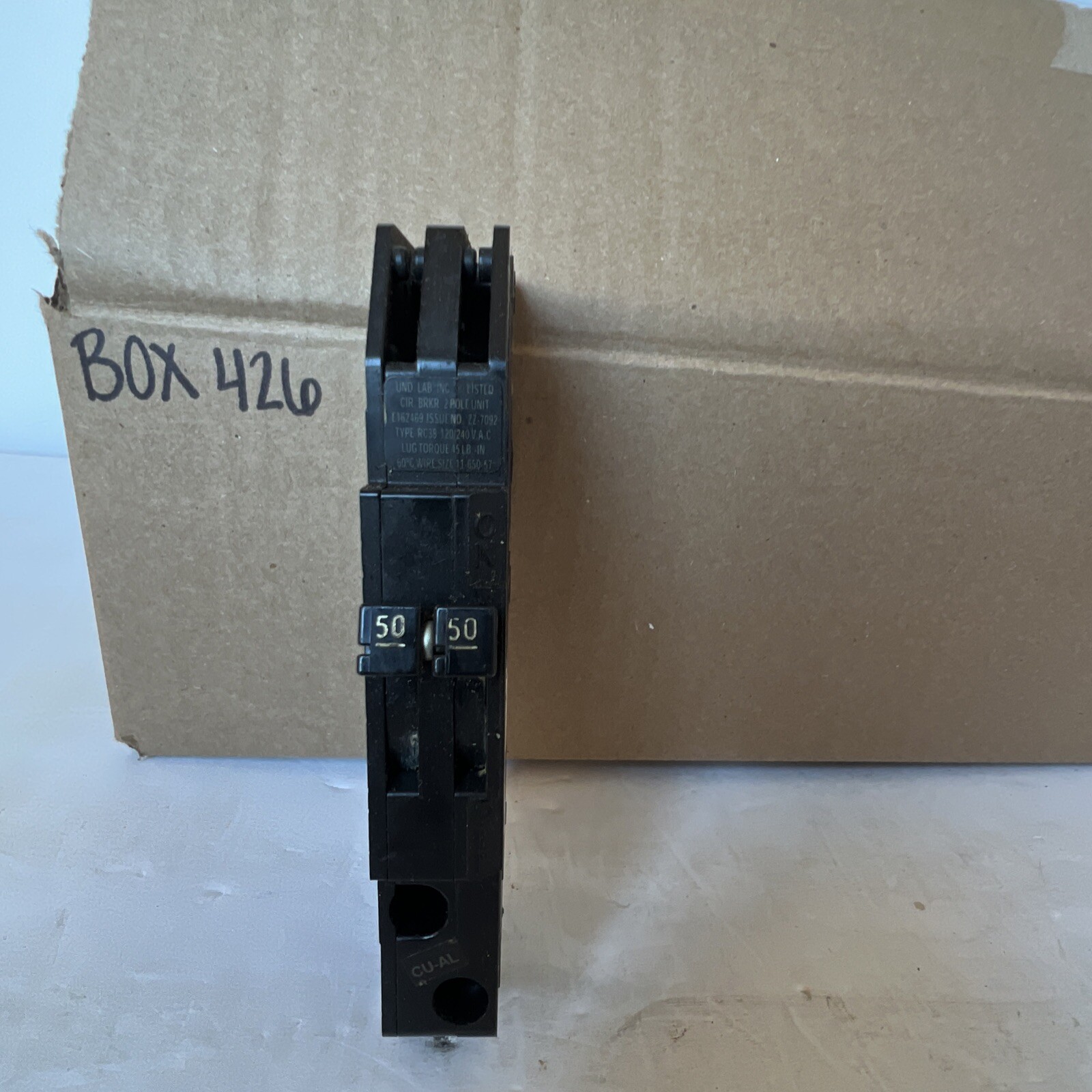 Thomas & Betts RC38 2 Pole 50A Circuit Breaker
