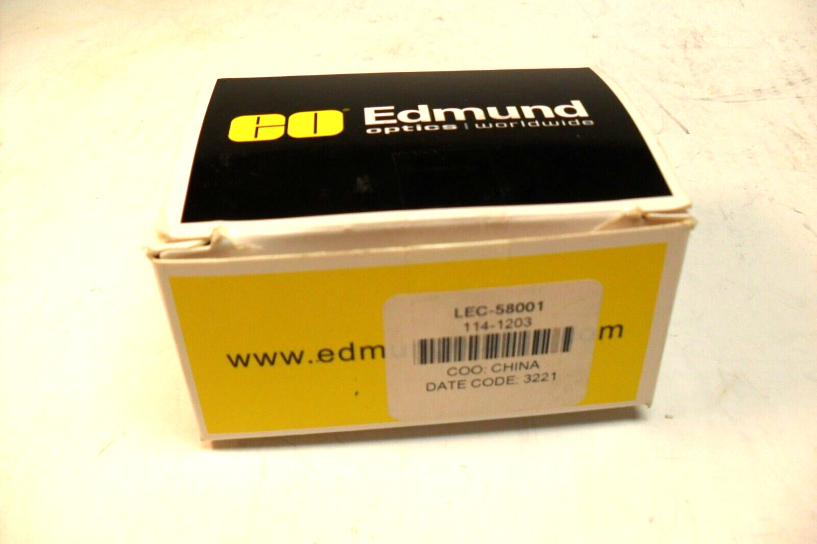 Cognex LEC-58001 Edmund Optics Lens – New in Factory Box – USA SELLER