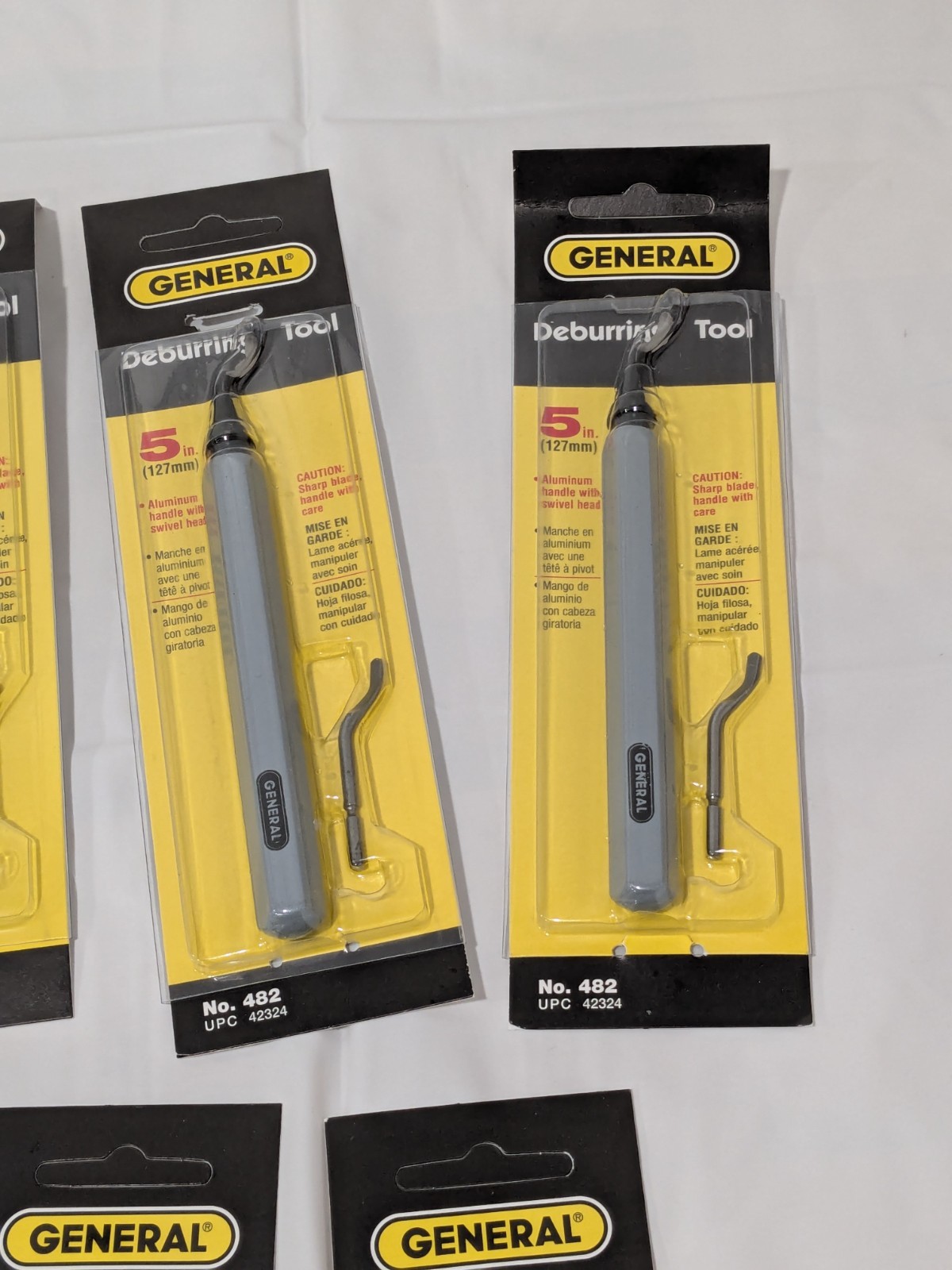 General Tools Swivel Head Deburring Tool 5″ with Metal Handle Qty 5 482