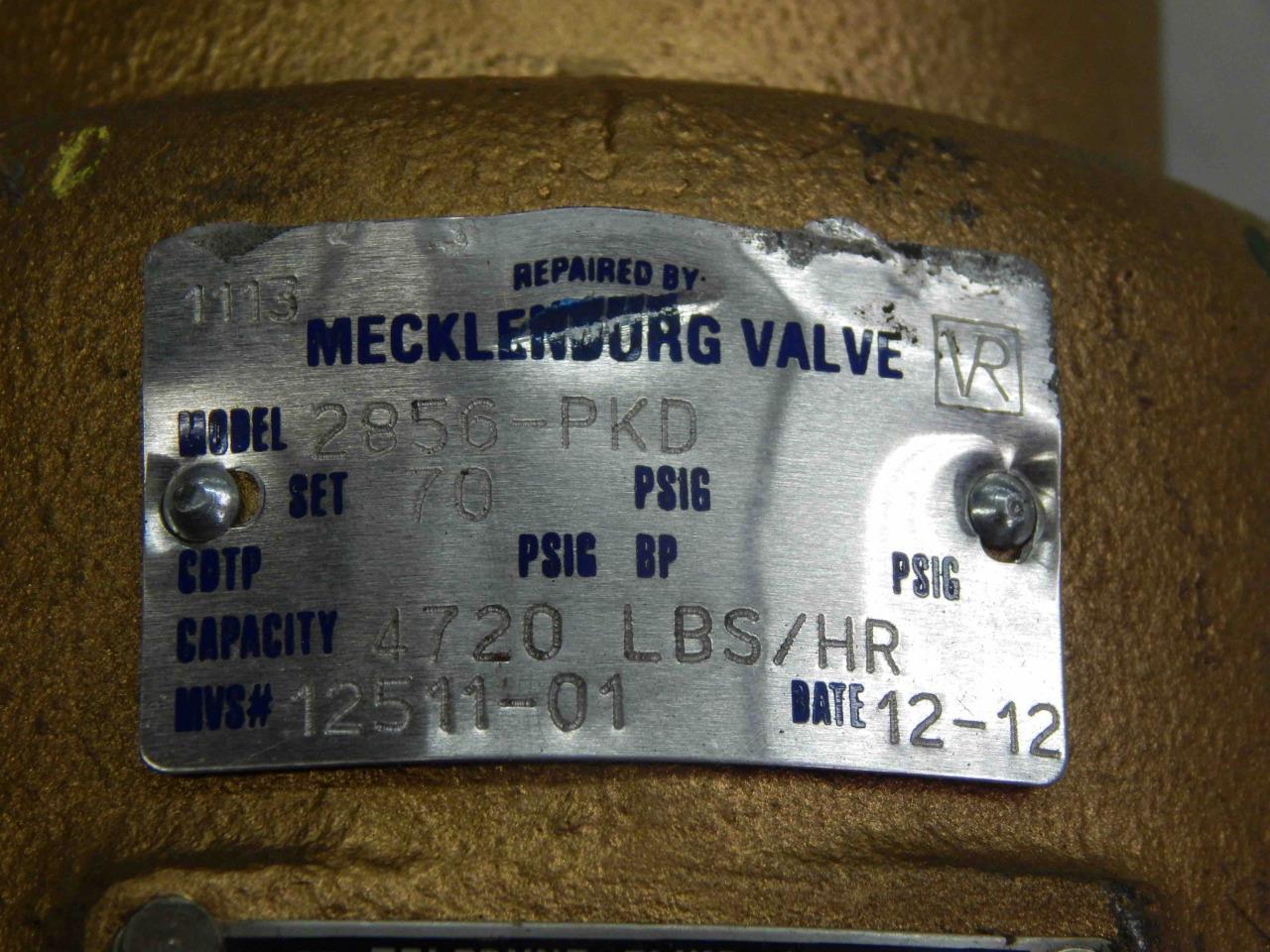 #49 Teledyne Farris 2856-PKD Pressure Safety Relief Valve 2×3 4720 lbs/hr