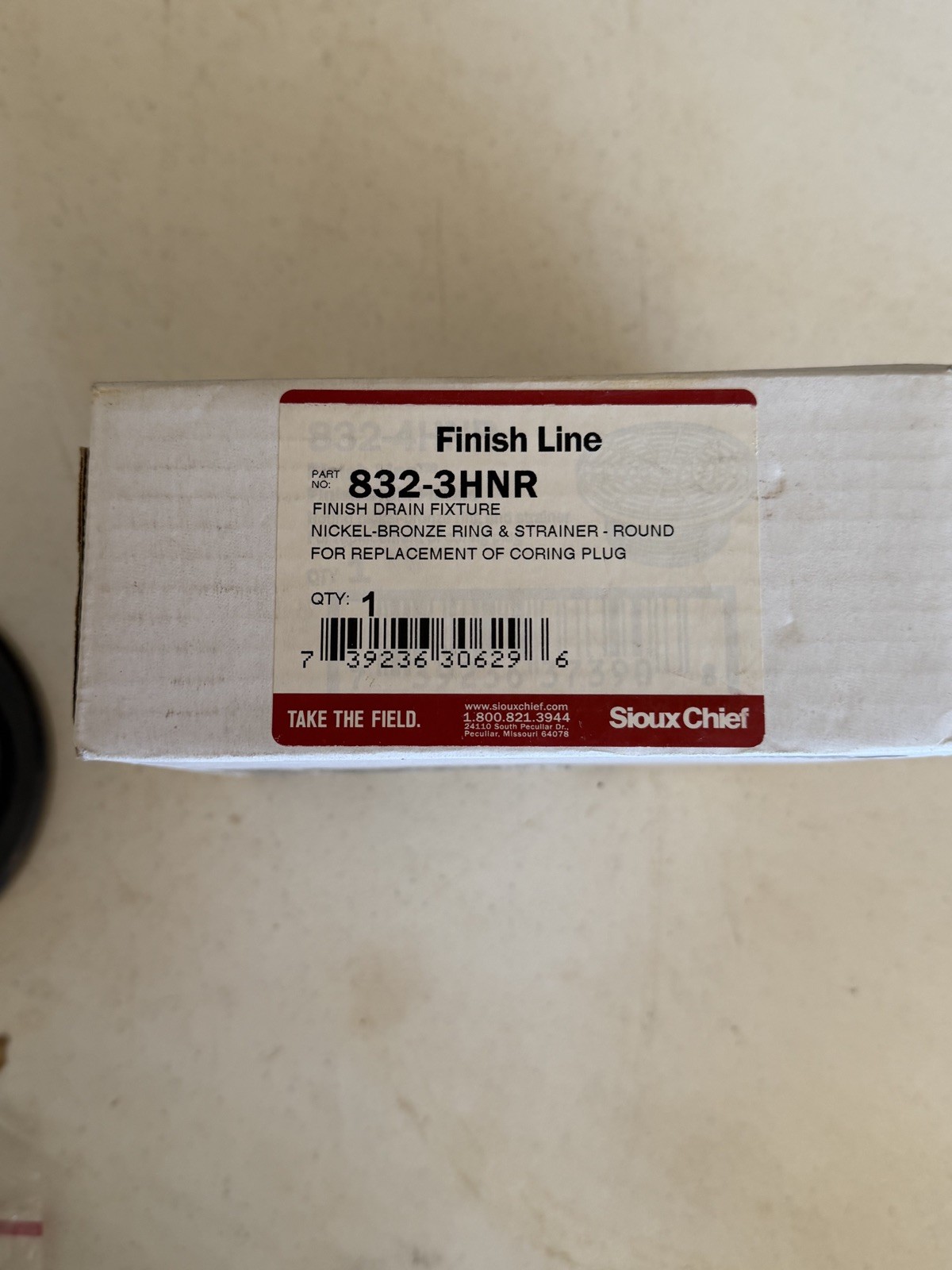 Sioux Chief 832-3HNR FinishLine 3 Inch Adjustable Floor Drain Nickel Bronze