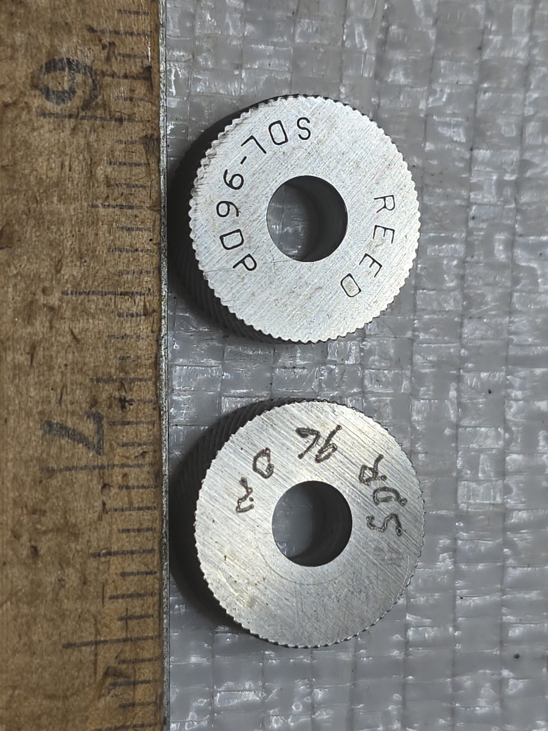 REED SDL & SDR 96DP KNURL WHEEL 3/4″ X 1/4″ X 1/4″ LOT OF 2 NOS
