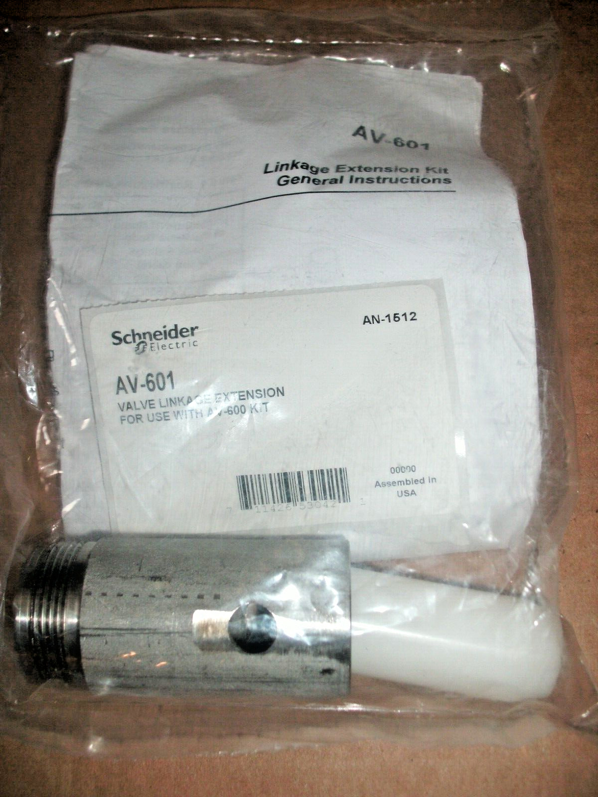 SCHNEIDER ELECTRIC AV-601 VALVE LINKAGE EXTENSION KIT – 3 AVAILABLE