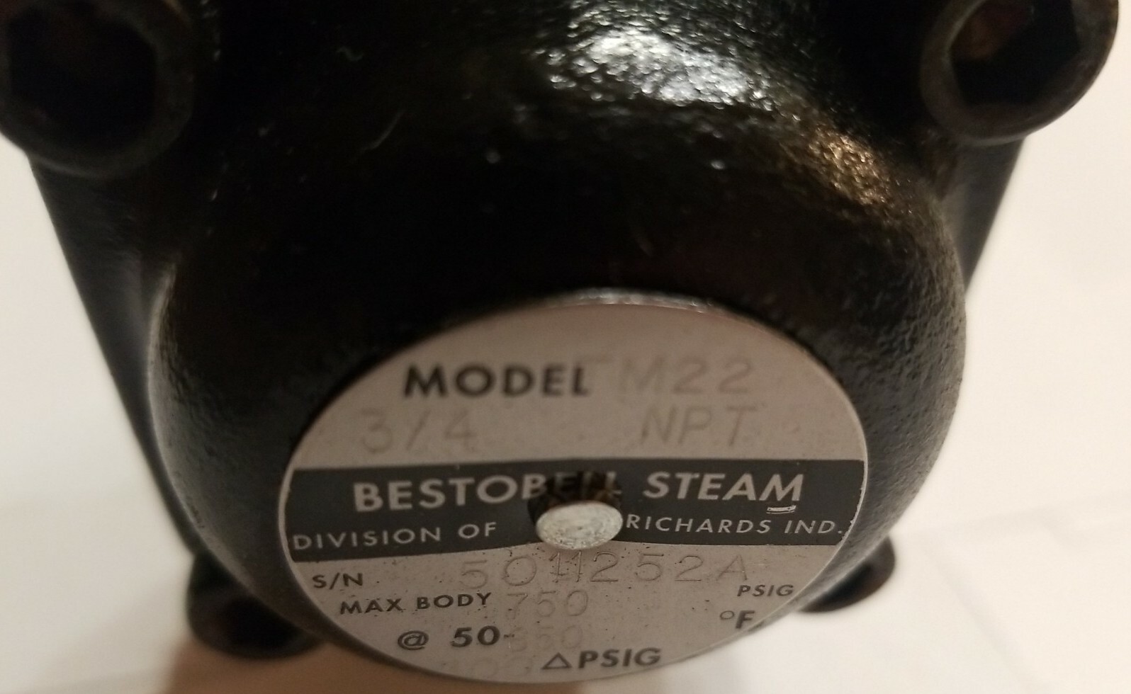 NEW BESTOBELL MODEL TM22 STEAM TRAP 3/4″ NPT