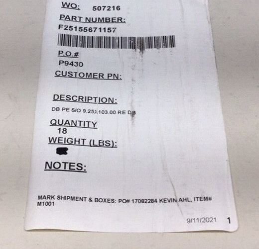 Filter F25155671157 Filter Bag DB PE S/O 9.25X103.00RE DB Polyester