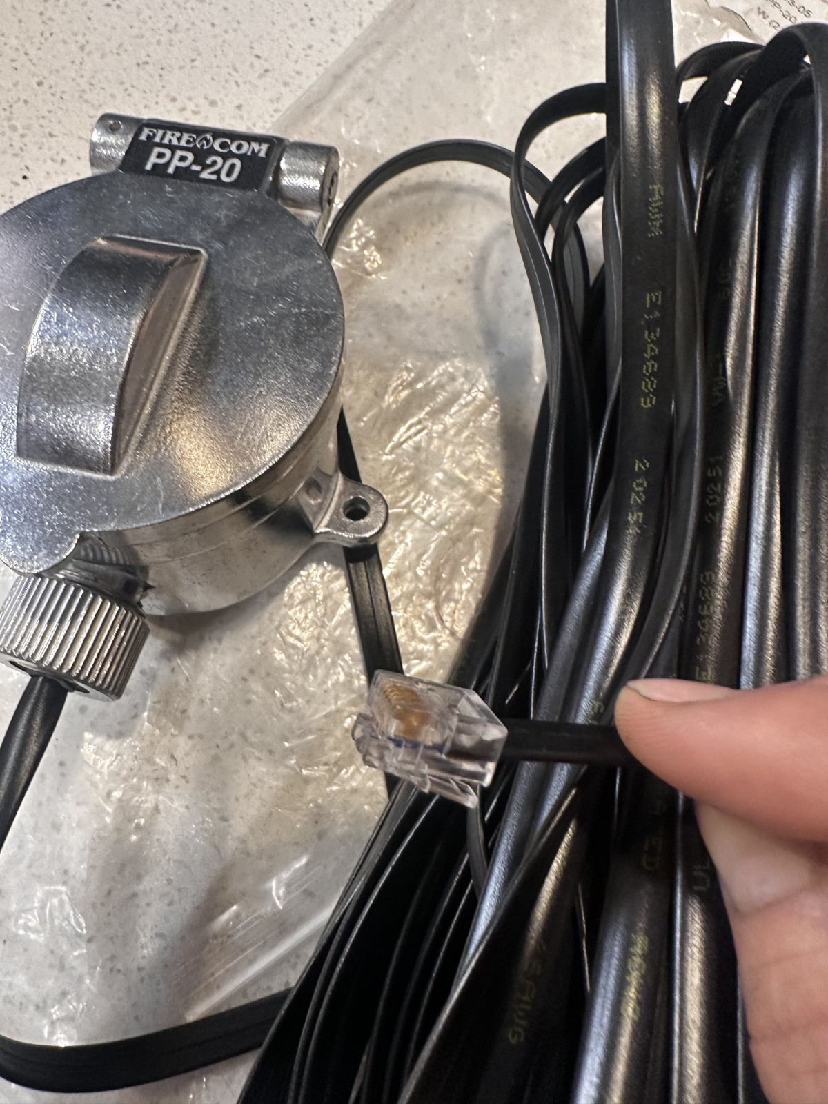 Firecom Model 3010 Series PP-20 75′ Pump Panel Headset Module 107-0413-05 NOS