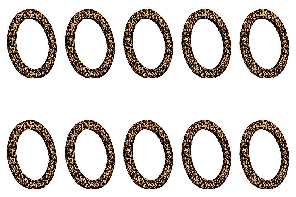 10 Gas Fuel Sediment Bowl Gaskets NAA9160A Cork Material Fits Ford 2N 8N 9N NAA