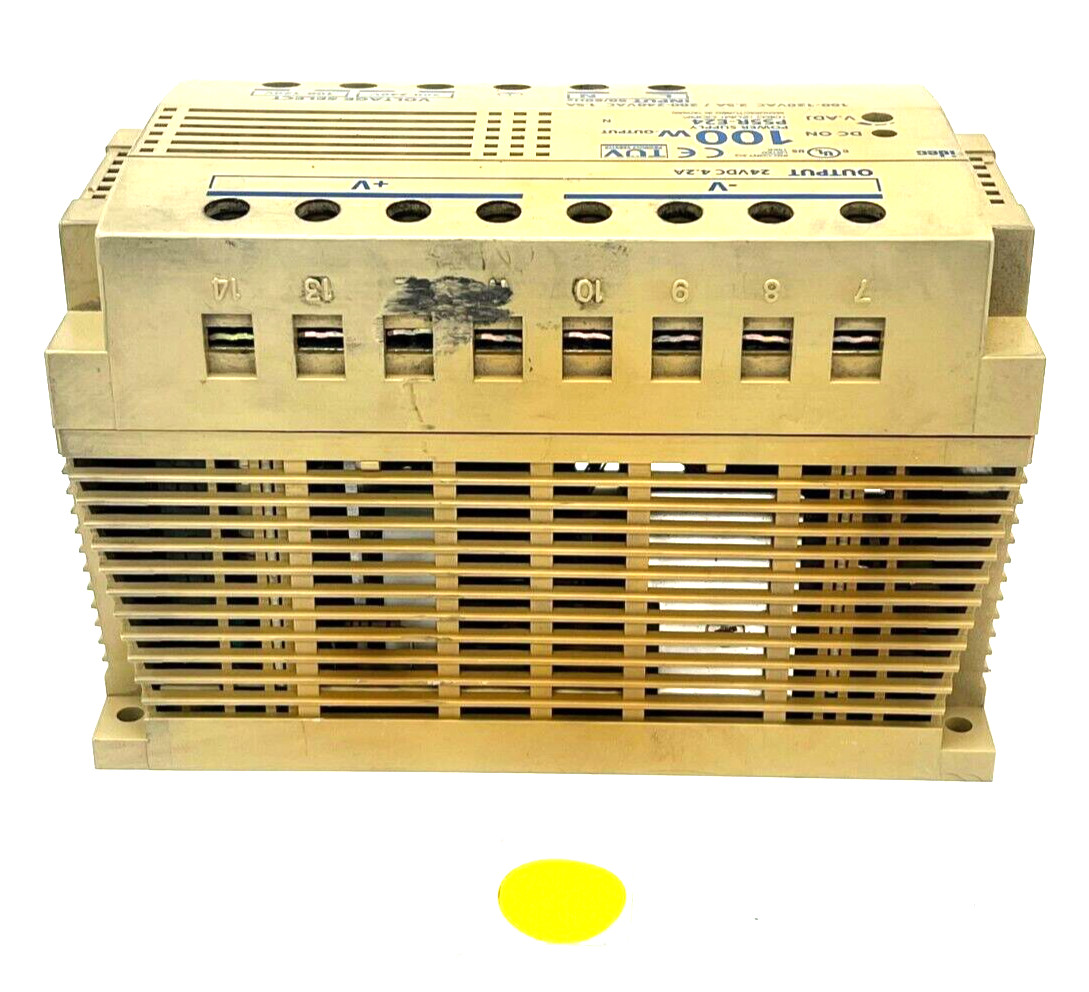 IDEC PS5R-E24 AC/DC POWER SUPPLY SINGLE OUTPUT 100 W 50/60 HZ OAL 5-3/4″