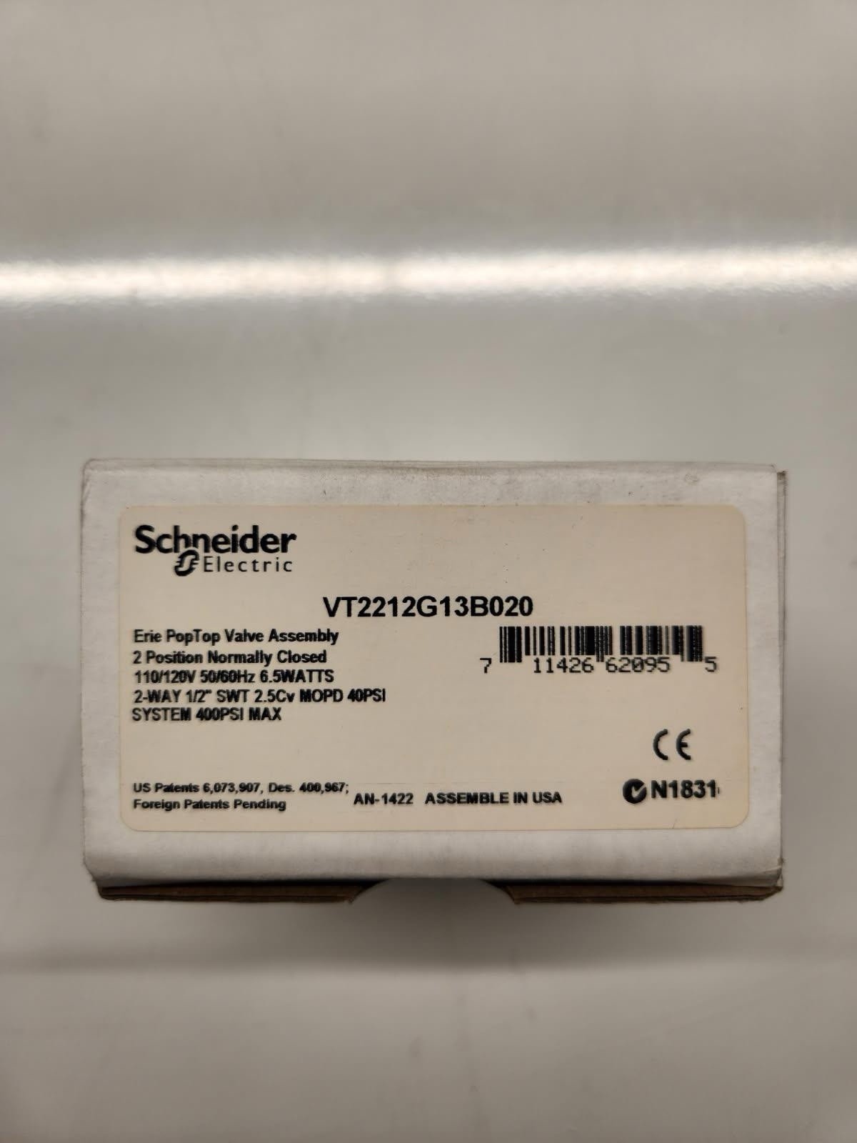 Schneider Electric Erie PopTop Valve Assembly – VT2212G13B020
