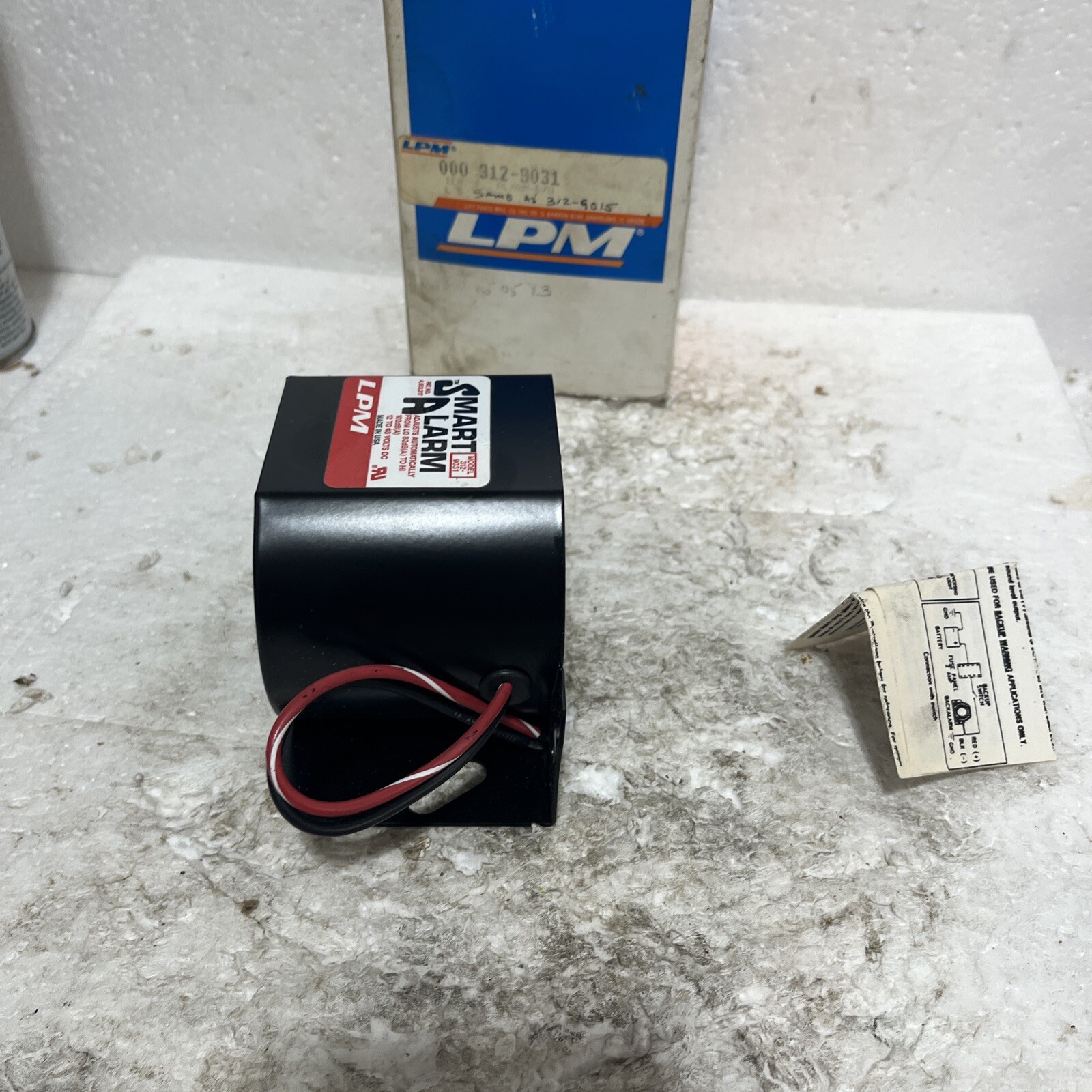 Smart Alarm 312-9031 LPM Adjusts Automatically from LO to HI 12-48 volts DC