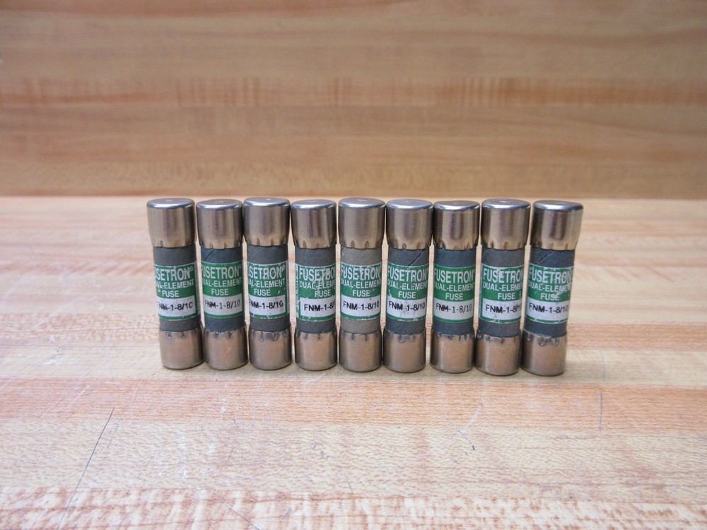 Buss FNM-1-8/10 Bussmann Fuse Cross Ref 6F177 (Pack of 9)