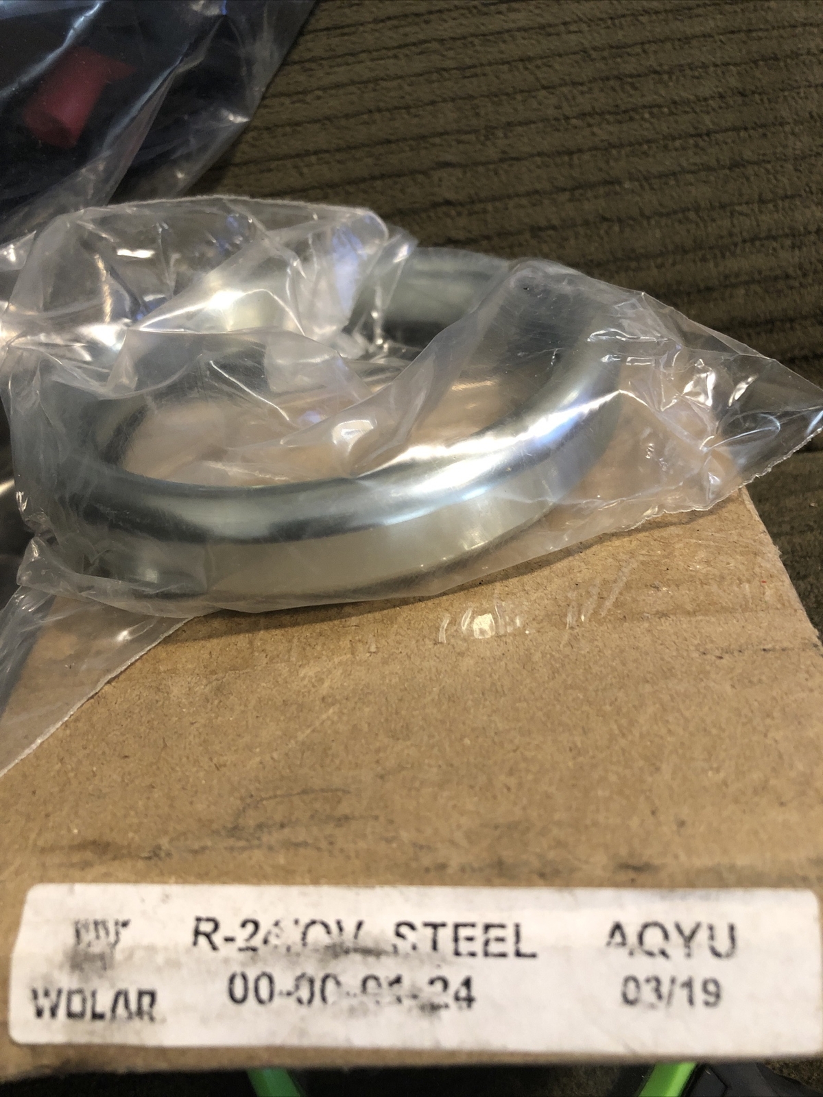 NEW Wolar 6A-0333 R-24 S-4 AQYT Ring Sealing Joint Gasket, SS