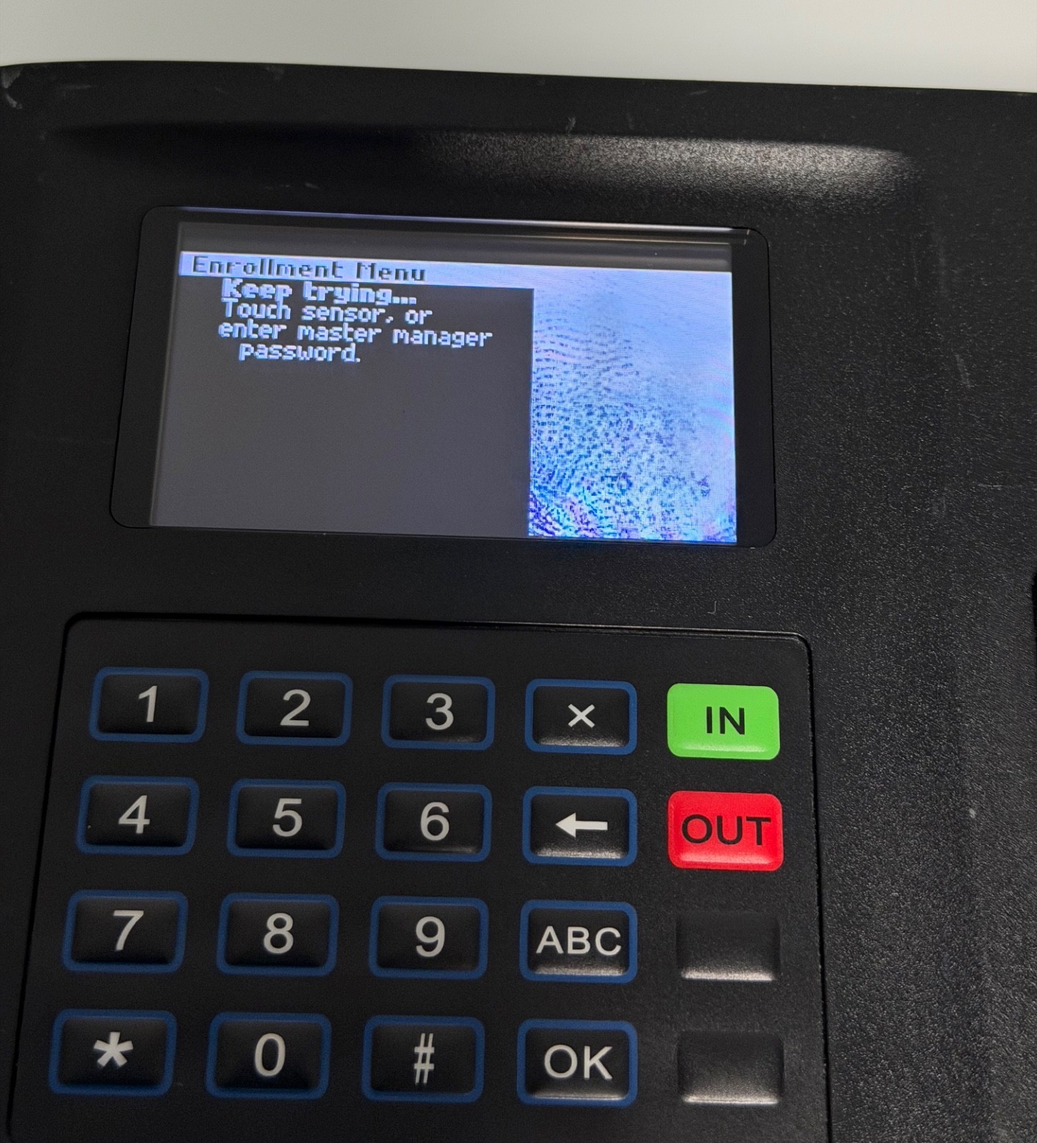 Biometric Data Collection Terminal Fingerprint Time Clock TCP/IP, Power Supply