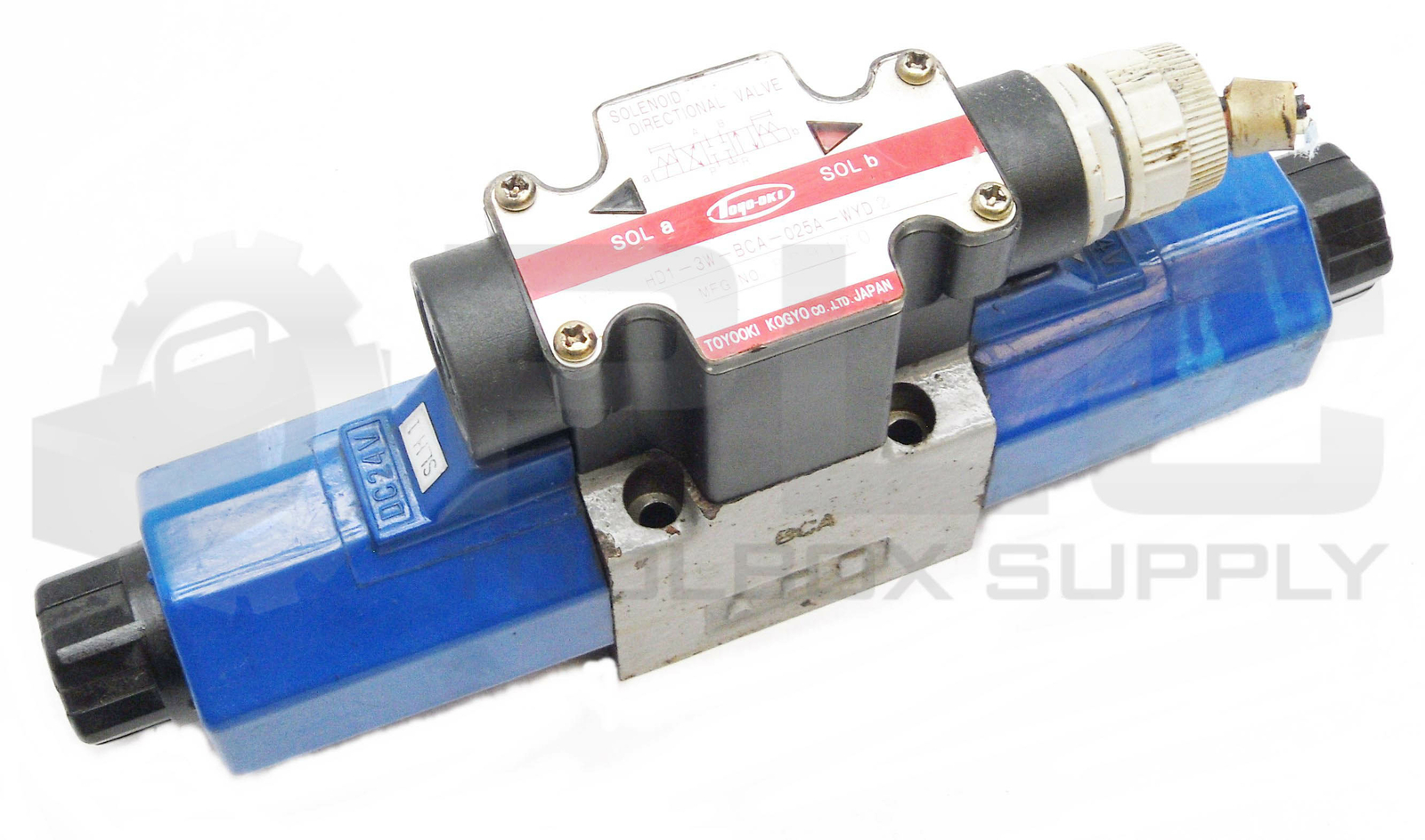 TOYO-OKI KOGYO HD1-3W-BCA-025A-WYD2 SOLENOID DIR VALVE 24VDC COILS *READ*