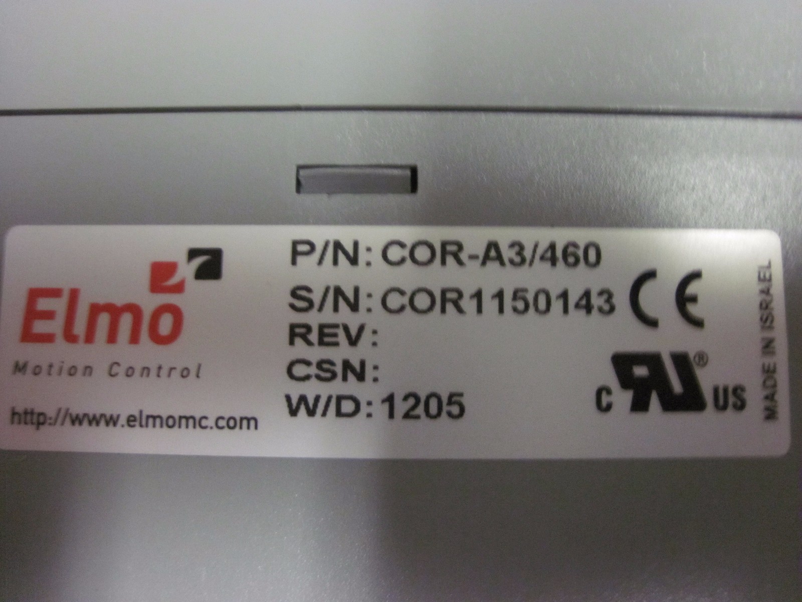 100% WARRANTY (NEW) Elmo Motion Control COR-A3/460 Drive C0R-A3/460