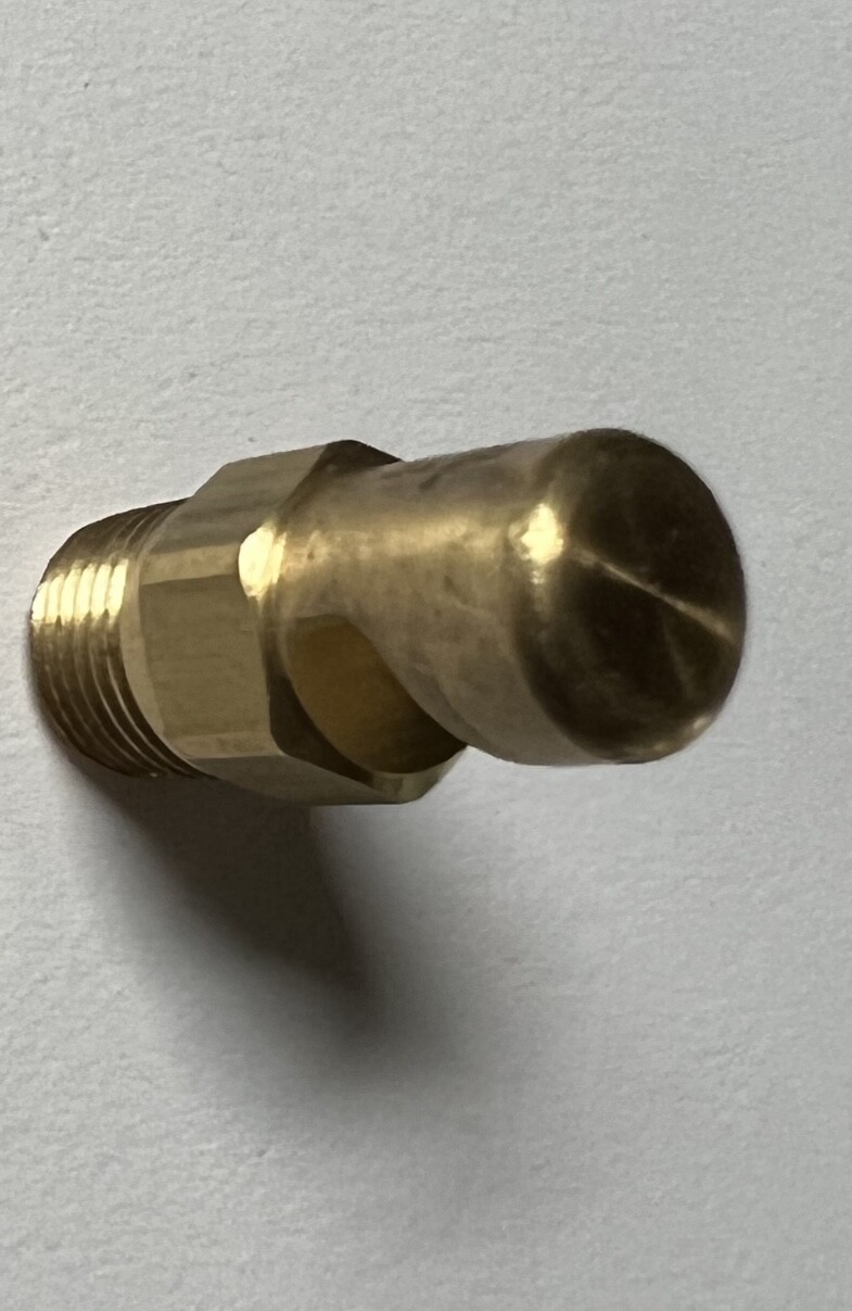 Bete Fog Nozzle Brass 1/8″ Pipe 145° Spray Angle Male p/n 13562 Extra Wide Fan