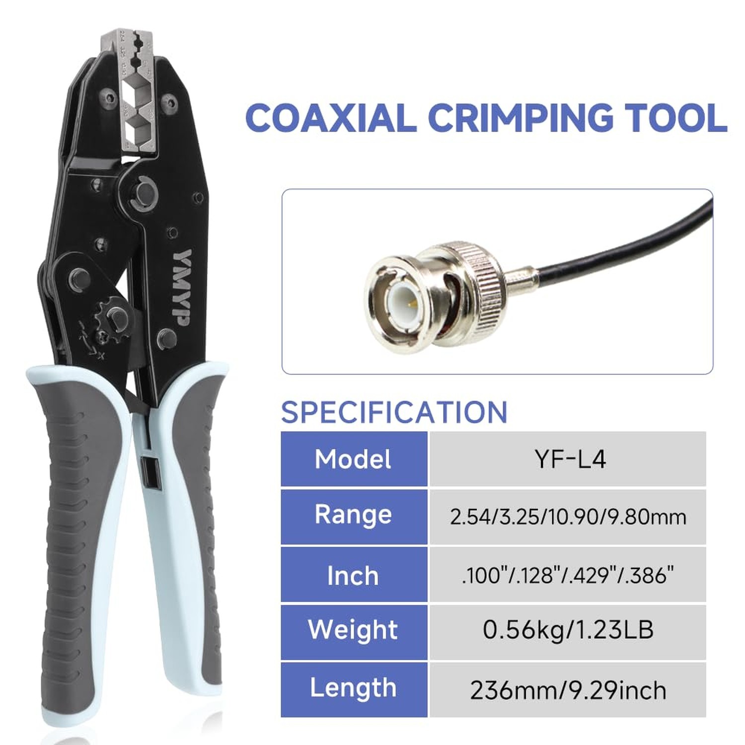 Coaxial Crimping Tool for RG Type Cable -RG7,8,11,22U,63,83,114,133,144,149,1…