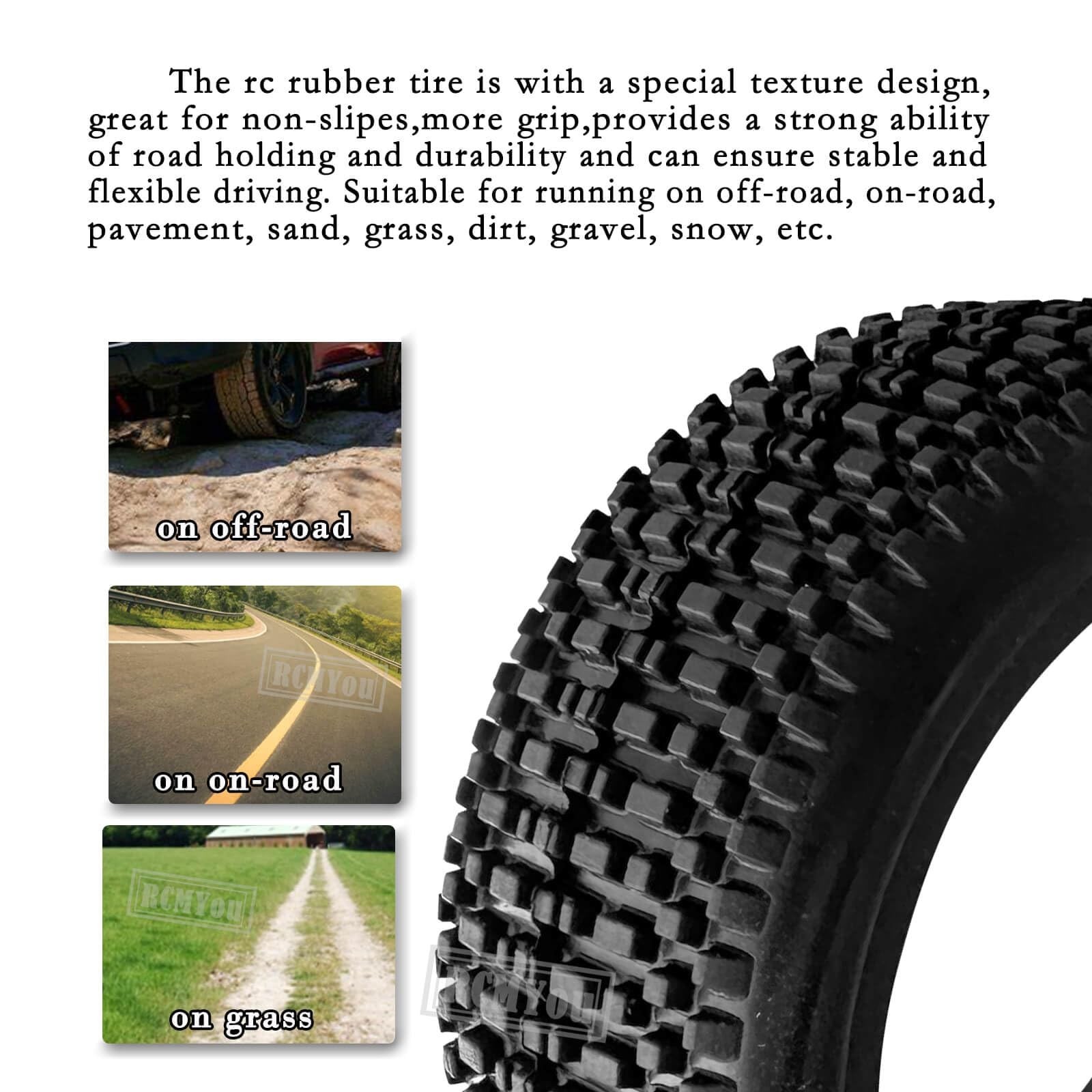 RC 17mm Tires for 1/8 Talion 6S BLX,Typhon 6S 3S BLX,Redca t,Team,L0s1,HPI,HP…